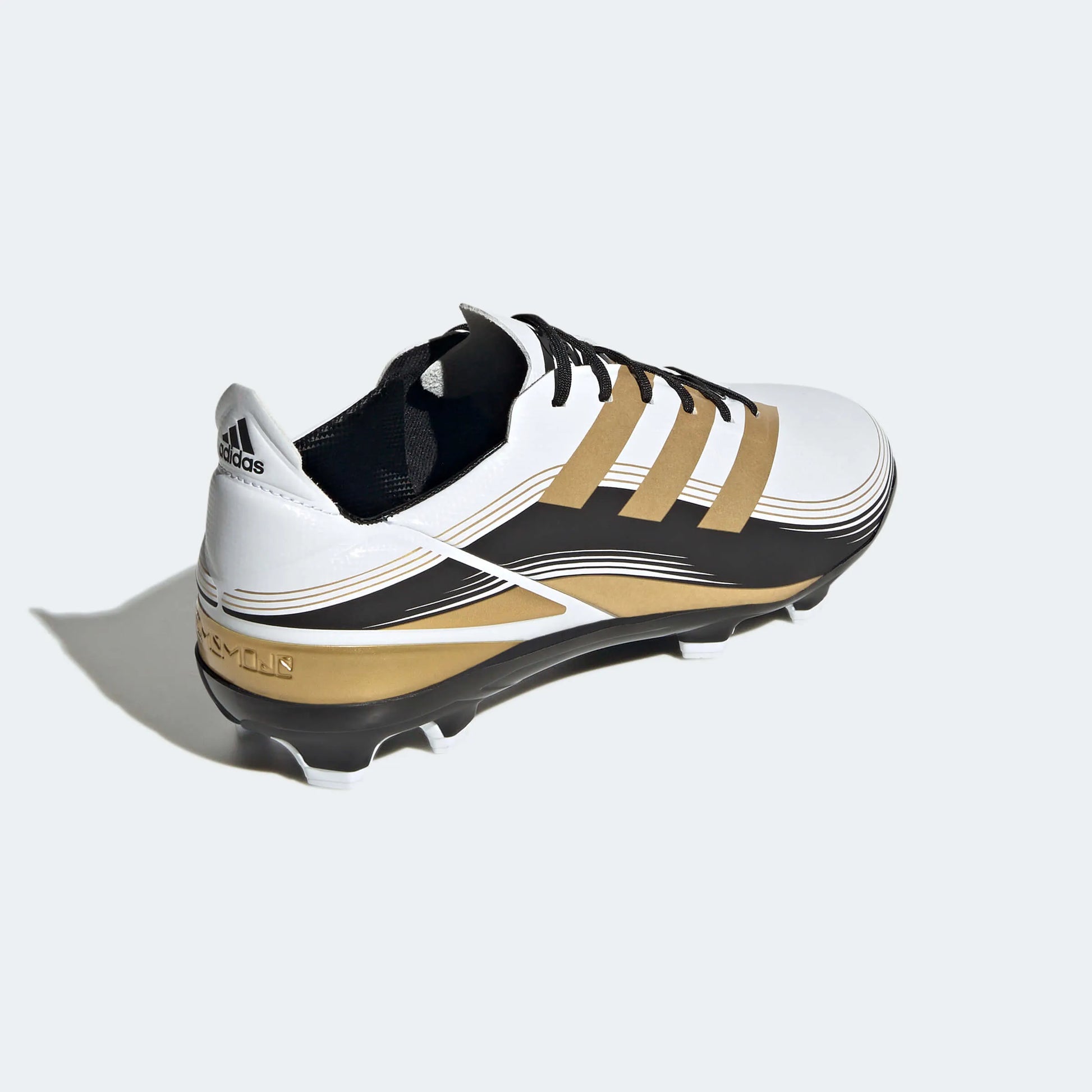 adidas Jr Gamemode FG J - White-Gold-Black (Diagonal 2)