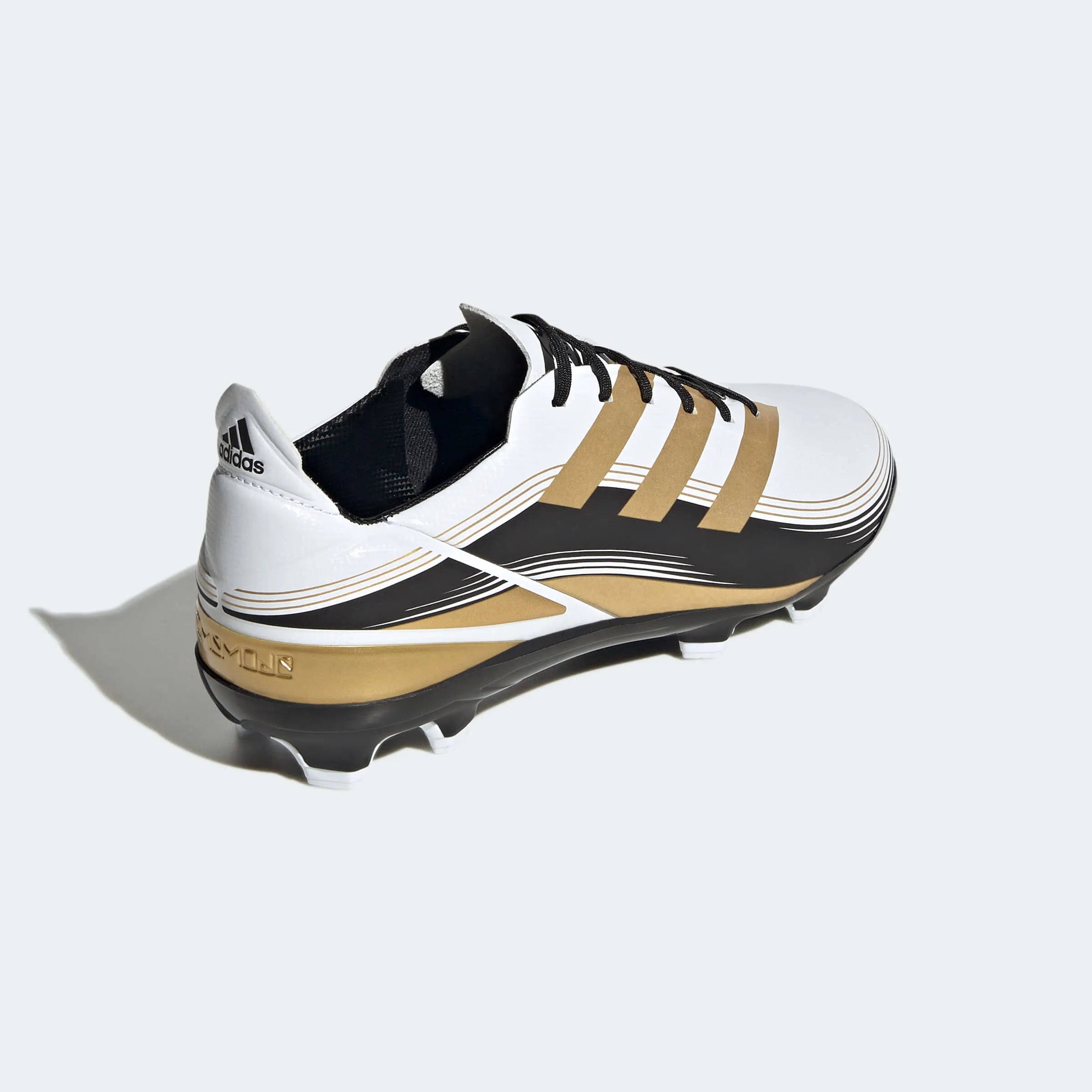 adidas Jr Gamemode FG J - White-Gold-Black (Diagonal 2)