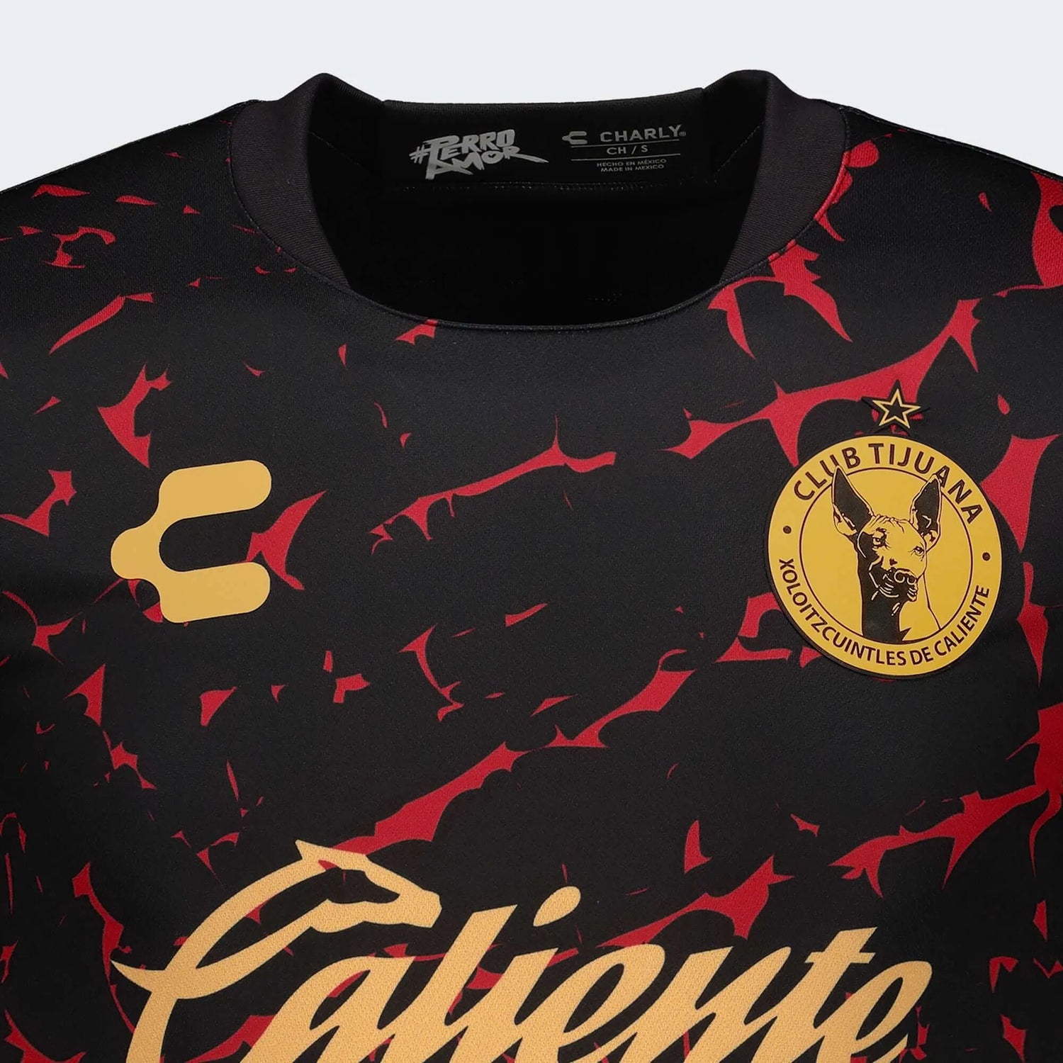 Charly 2022-23 Club Tijuana Home Jersey - Black-Red (Detail 1)