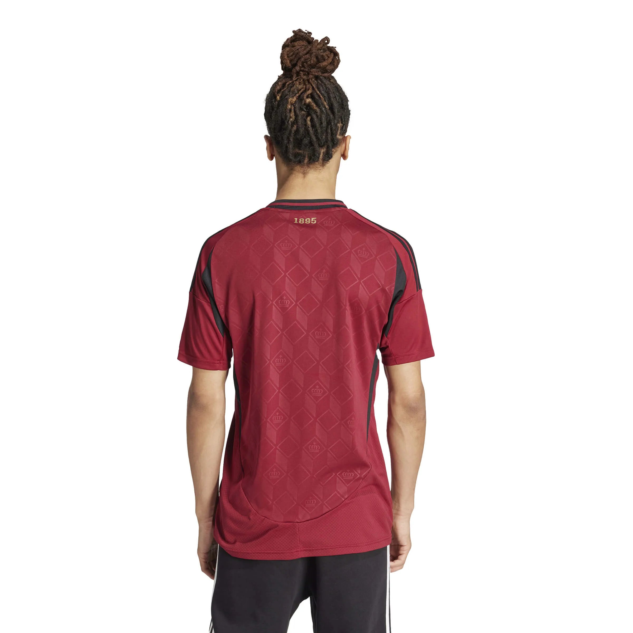 adidas 2024-25 Belgium Men's Stadium Home Jersey (Model - Back)