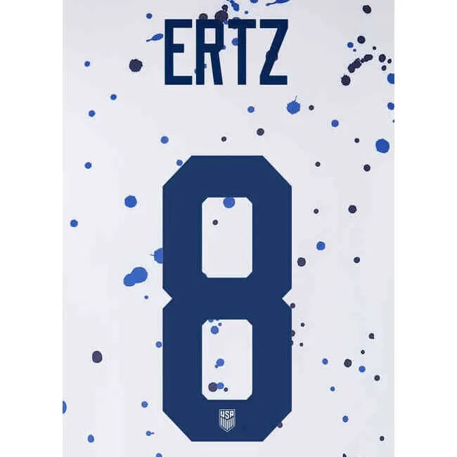 USA 2022-23 Home Women Ertz #8 Jersey Name Set (Back)