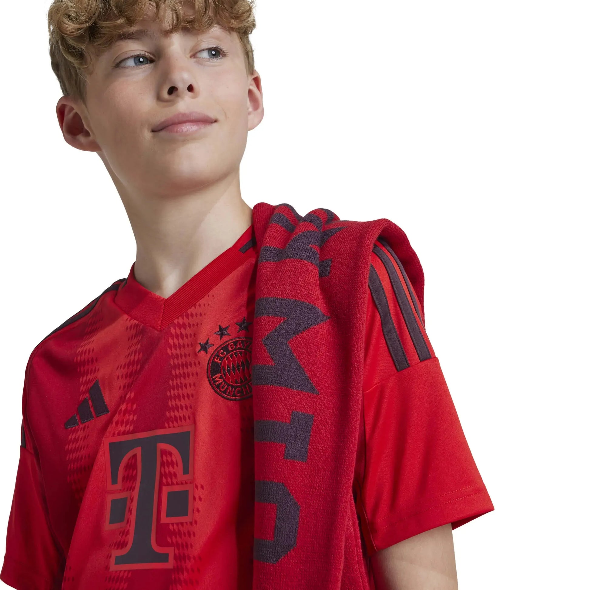 adidas 2024-25 Bayern Munich Youth Stadium Home Jersey (Detail 2)