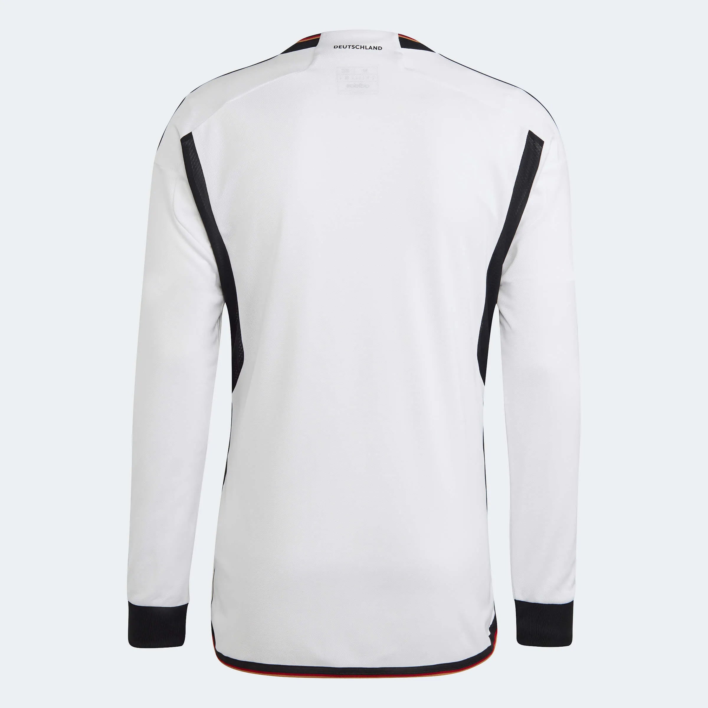 Adidas 2022-23 Germany Home Long Sleeve Jersey White-Black (Back)