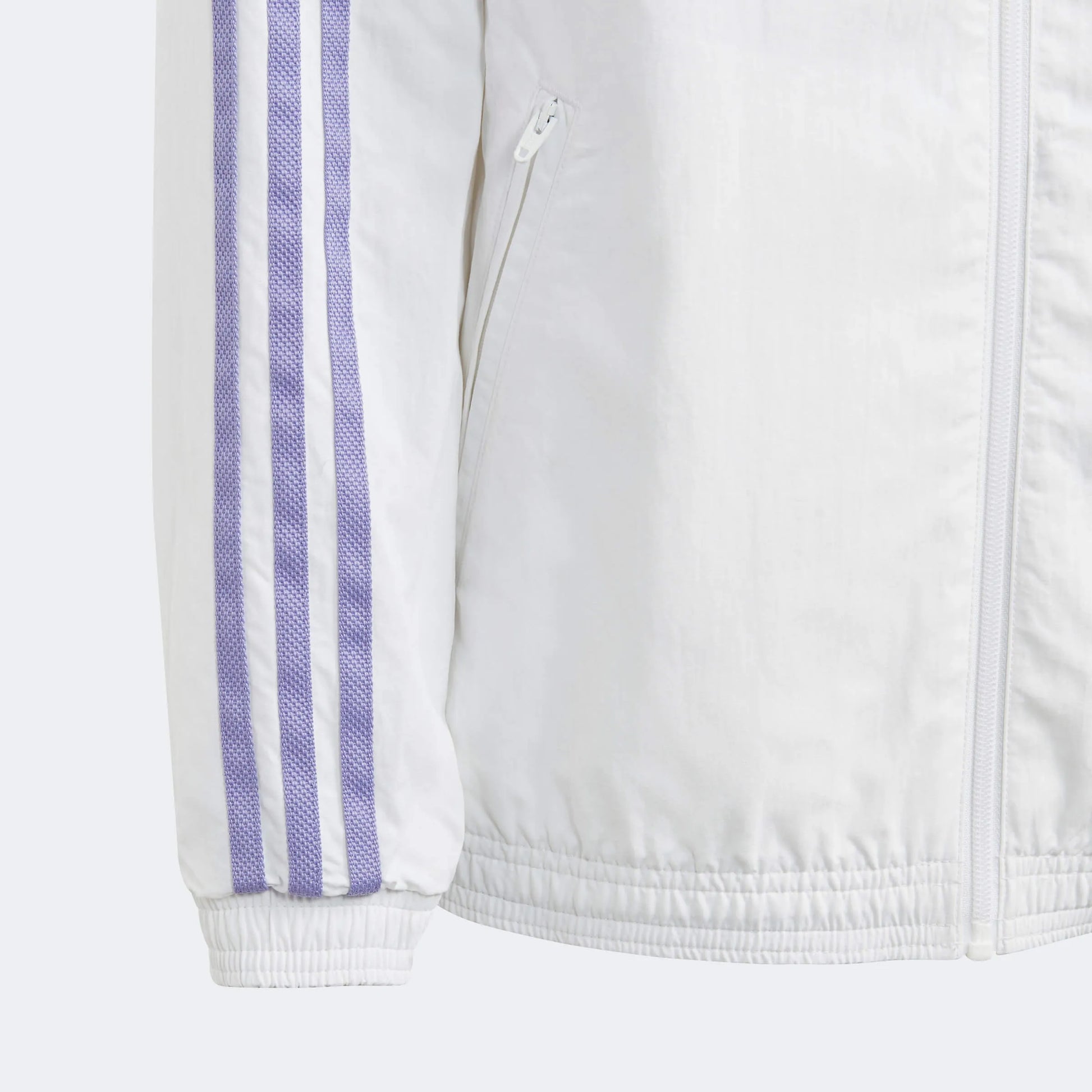 adidas 2023 Real Madrid Youth Reversible Anthem Jacket - White (Detail 3)