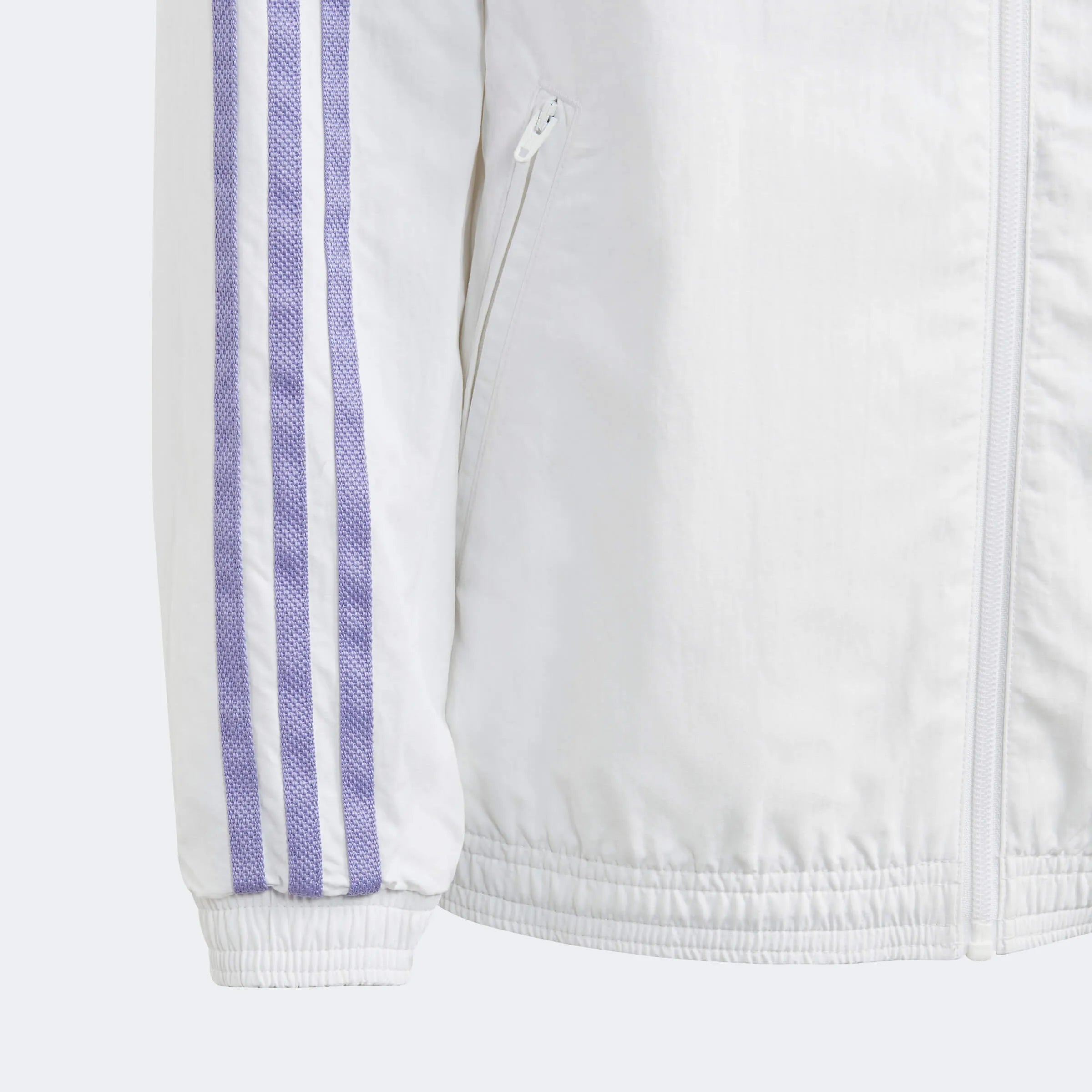 adidas 2023 Real Madrid Youth Reversible Anthem Jacket - White (Detail 3)
