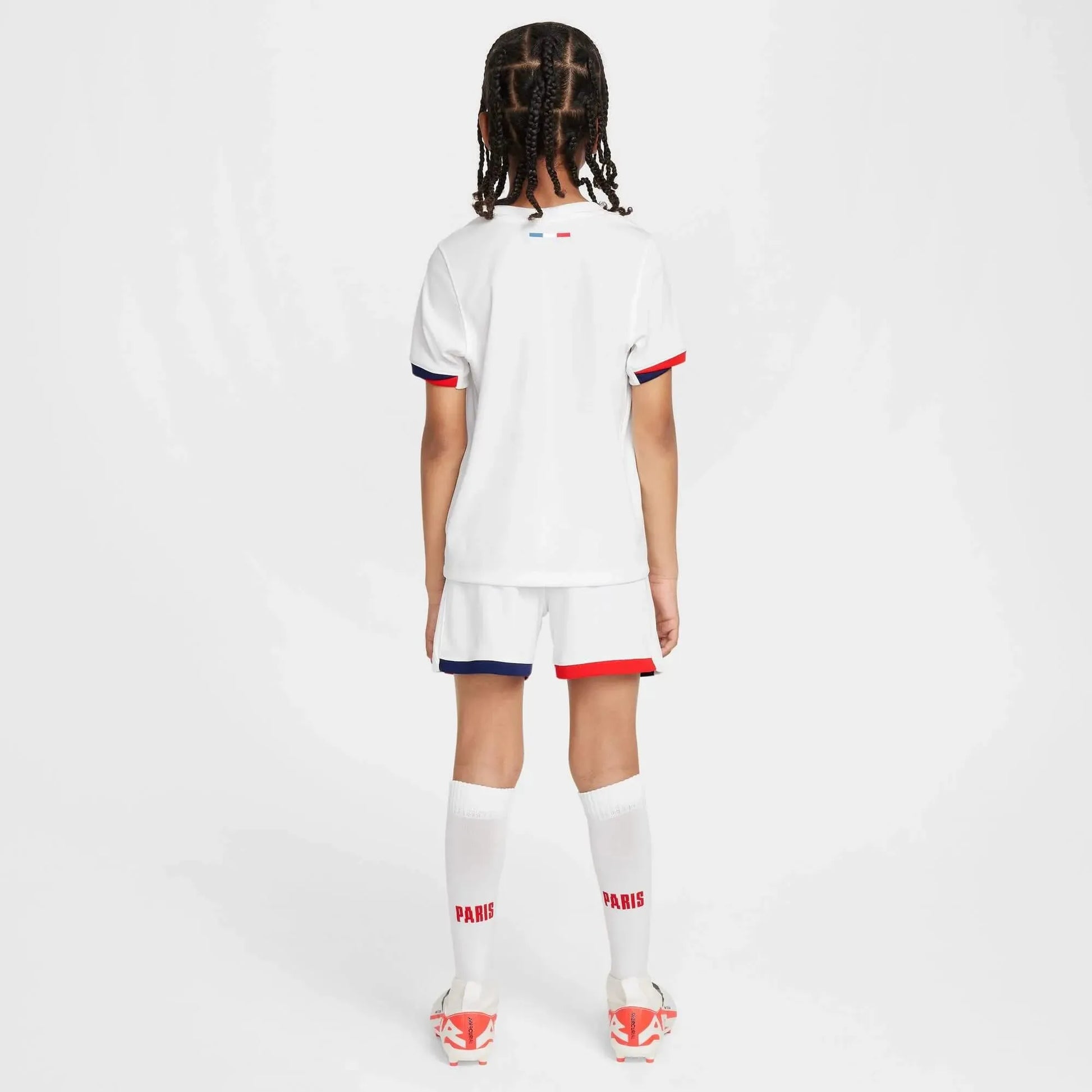 Nike 2024-25 PSG Youth Stadium Away Jersey 3-Piece Kit (Model - Back)