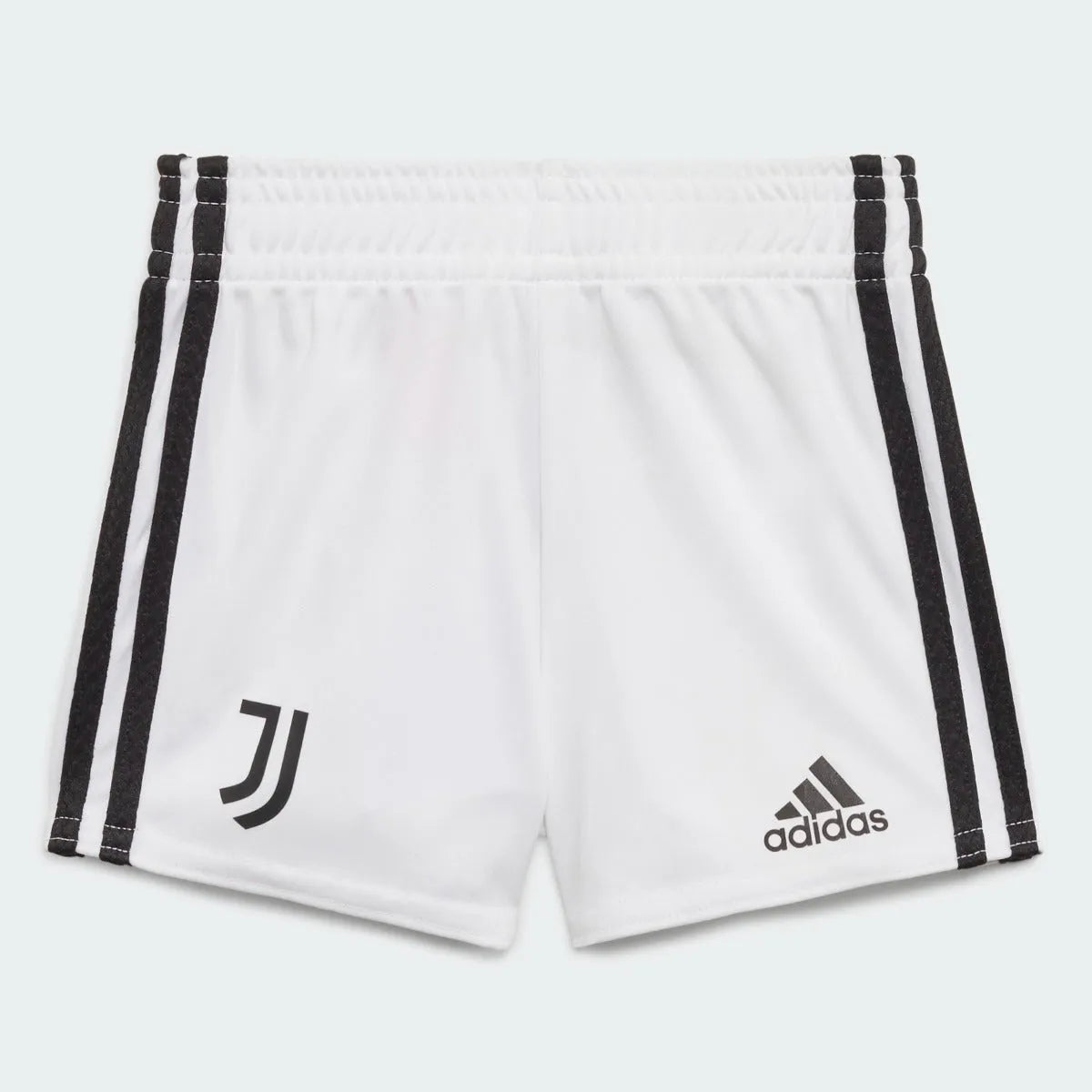 Adidas 2021-22 Juventus Home Baby Set - White-Black (Shorts - Front)