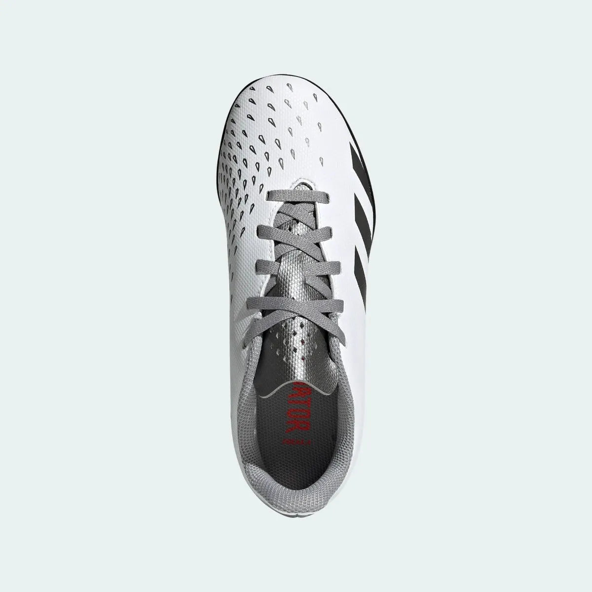 Adidas JR Predator Freak .4 TF - White-Iron Metallic (Top)
