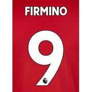 Liverpool 2019/22 Home Firmino #9 Jersey Name Set