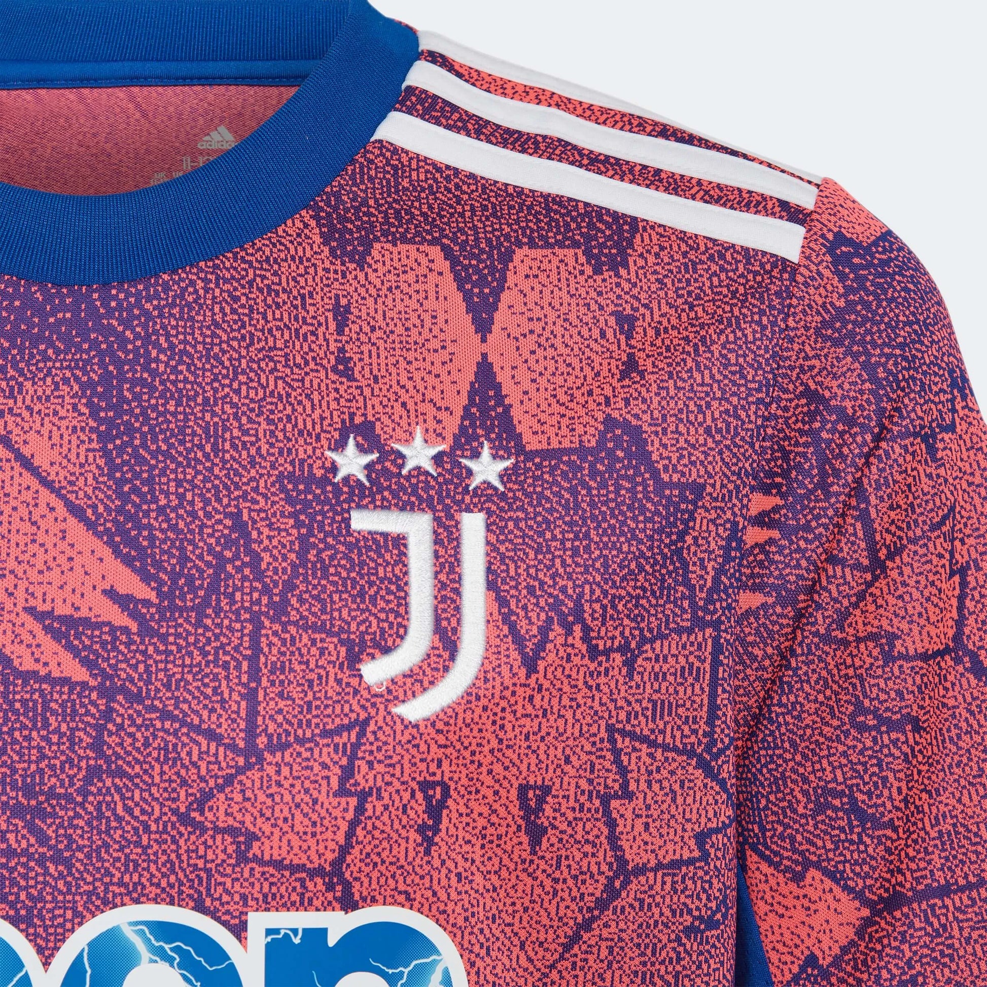 adidas 2022-23 Juventus Youth Third Jersey - Pink-Royal (Detail 1)