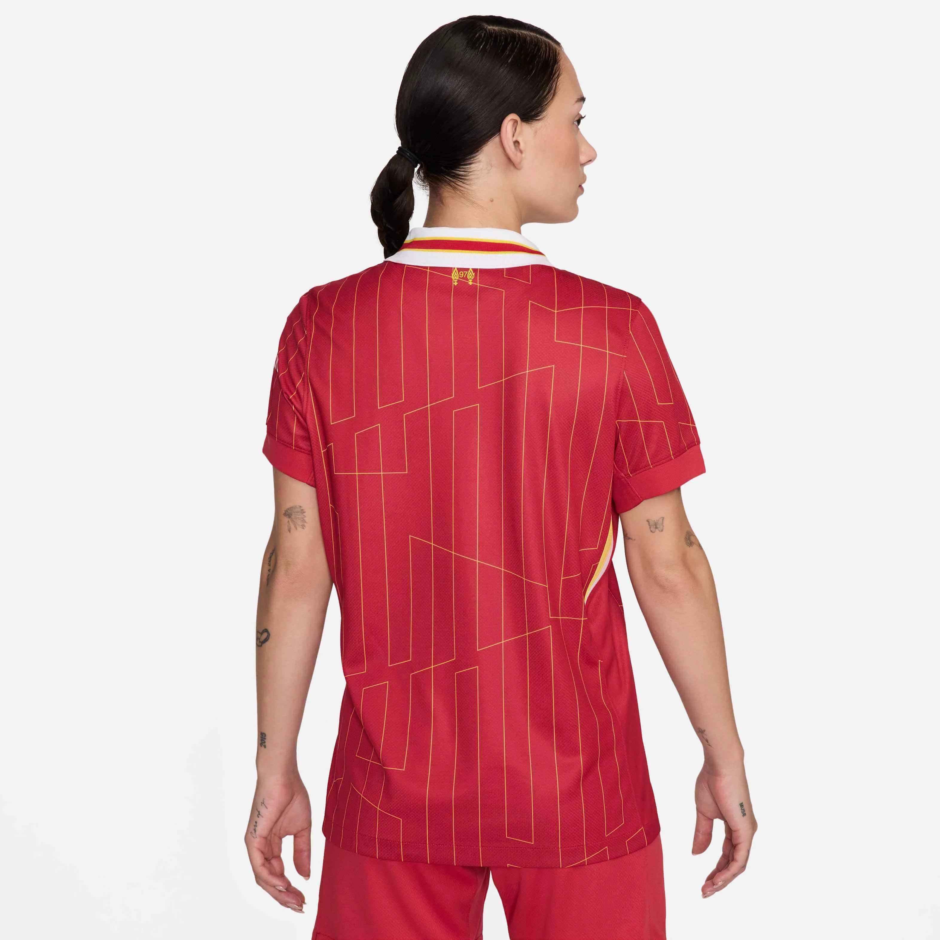 Nike 2024-25 Liverpool Women's Stadium Home Jersey (Model - Back)