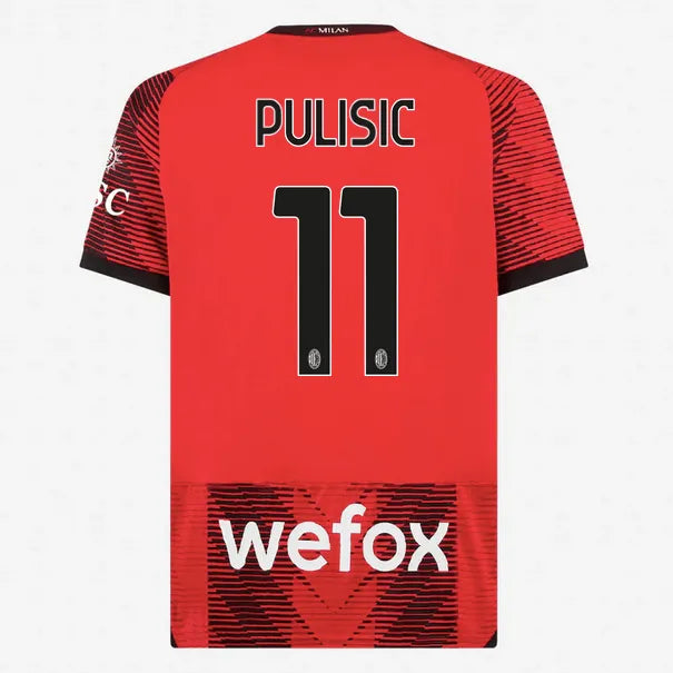 Puma 2023-24 AC Milan Men's Stadium Home Jersey (Pulisic)
