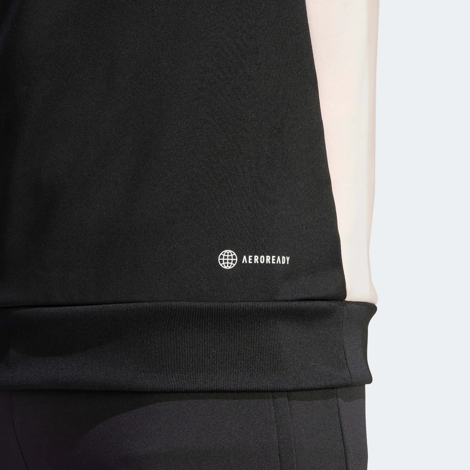 adidas 2023 Manchester United Track Hoodie - Black-Icy Pink (Detail 2)