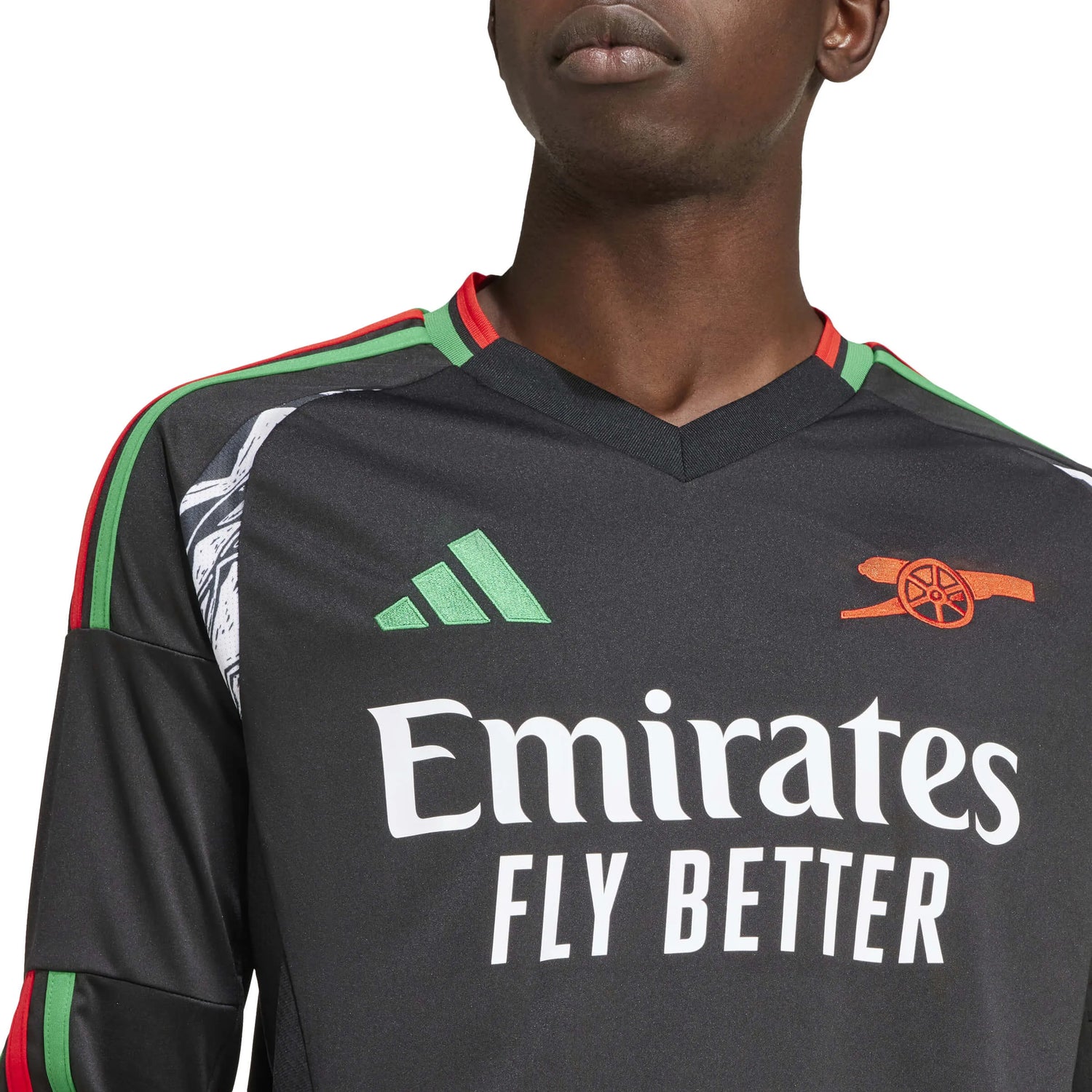 adidas 2024-25 Arsenal Men's Stadium Away Long-Sleeve Jersey (Detail 1)