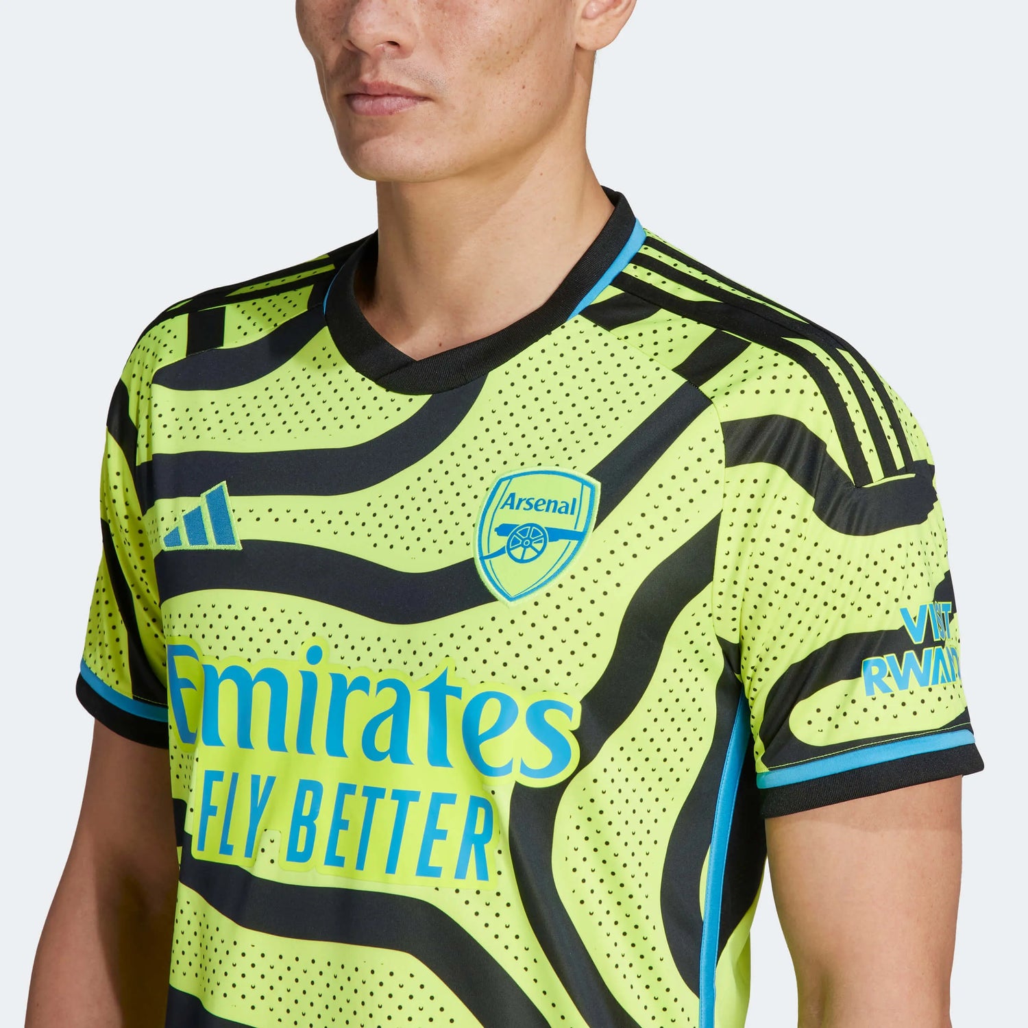 adidas 2023-24 Arsenal Men's Stadium Away Jersey (Detail 1)
