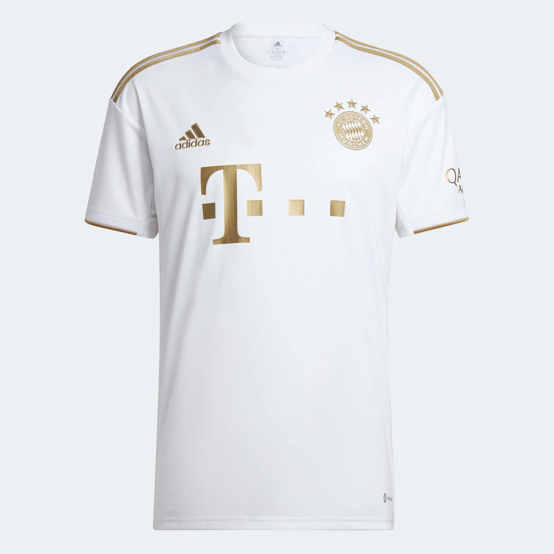 adidas 2022-23 Bayern Munich Away Jersey - White-Gold (Front)