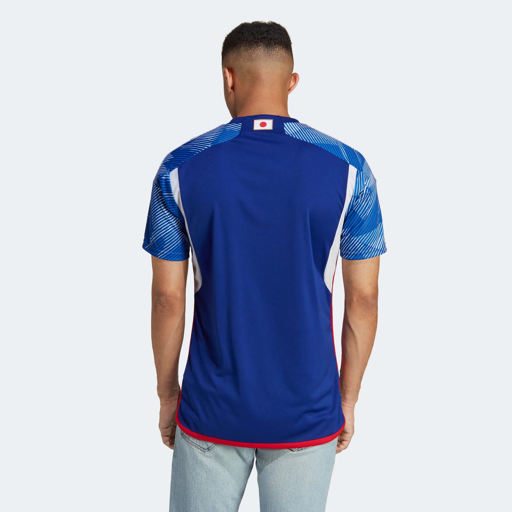  adidas 2022-23 Japan Home Jersey Blue-White (Model - Back)