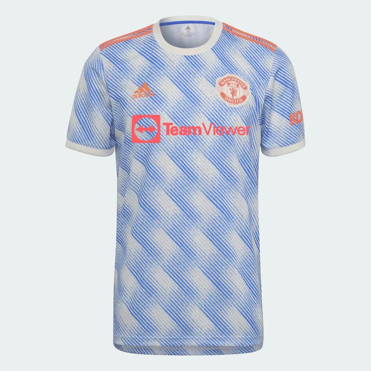 Adidas 2021-22 Manchester United Away Jersey - White-Royal (Front)