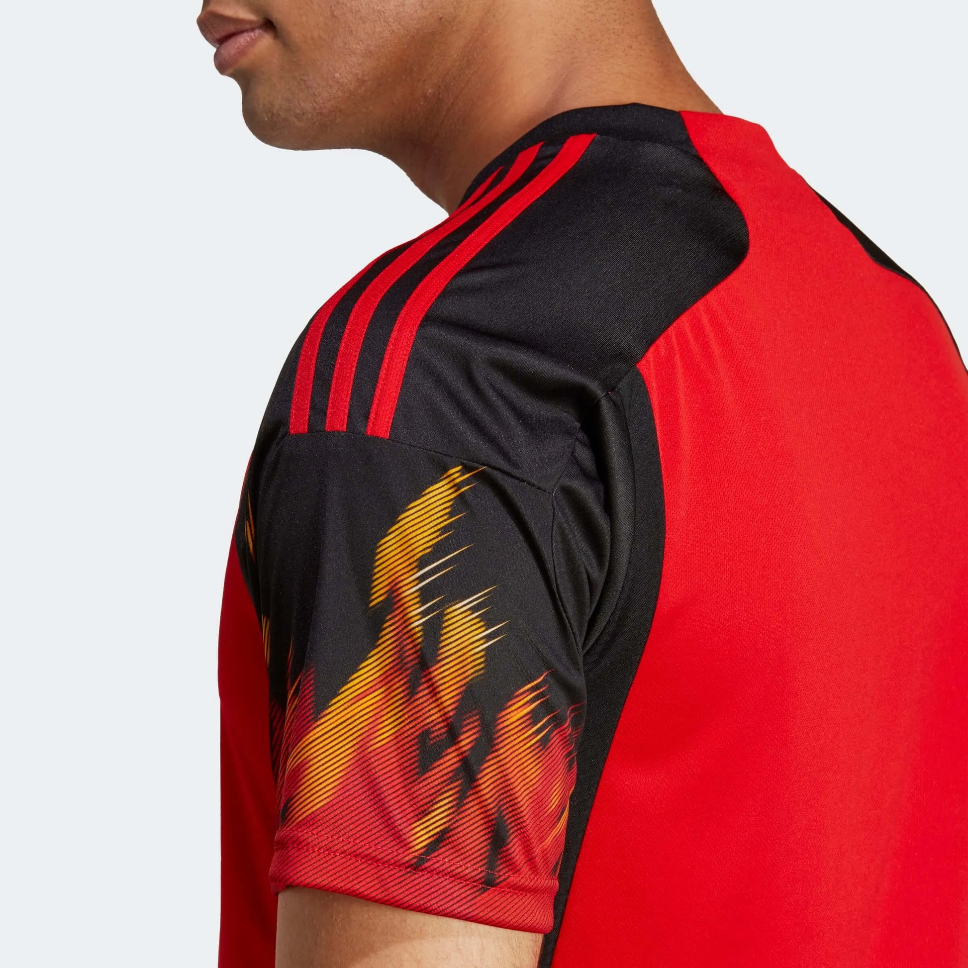 adidas 2022-23 Belgium Home Jersey - Red-Black (Detail 2)