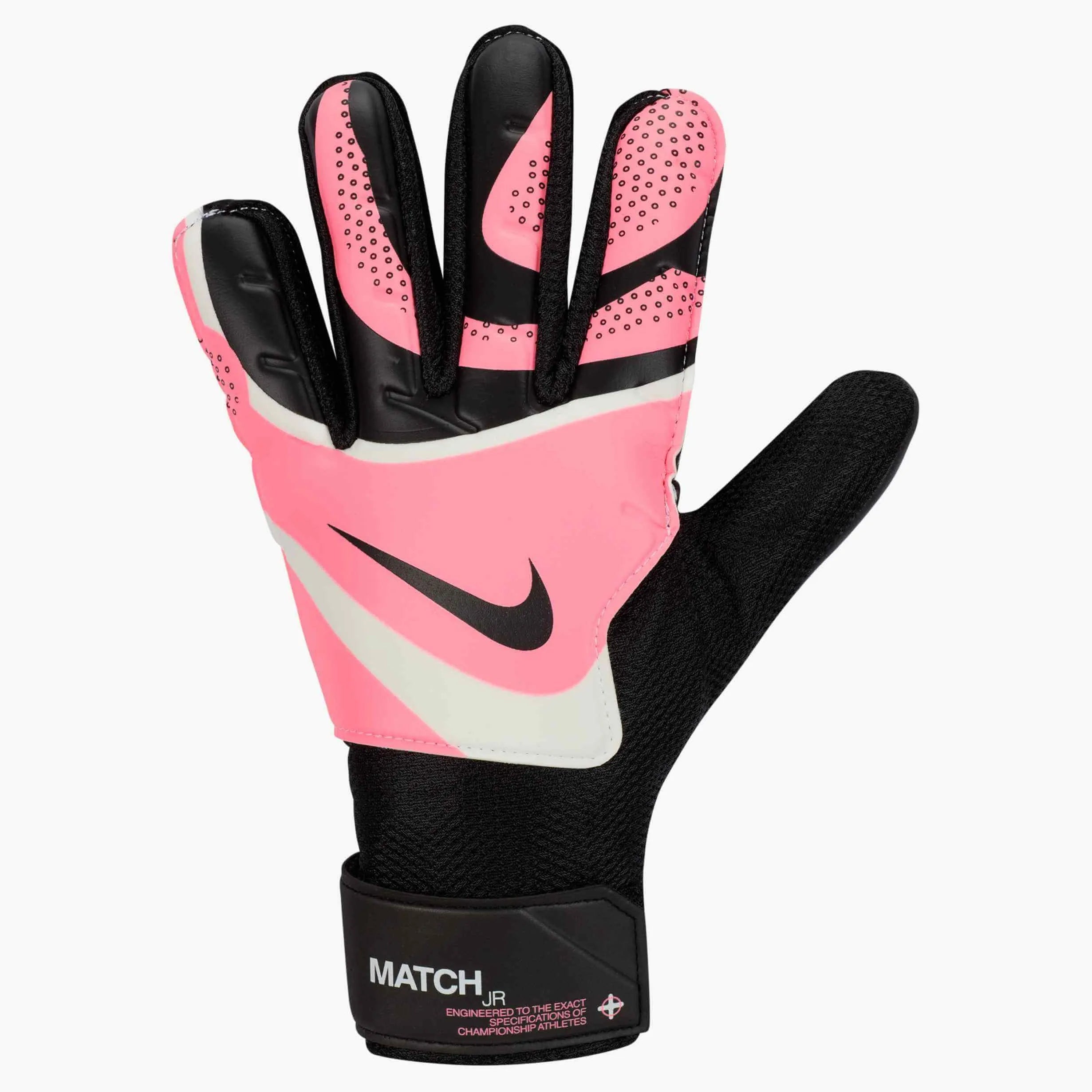 Nike JR Match Goalkeeper Gloves Black-Sunset Pulse-Black (Single - Outer)