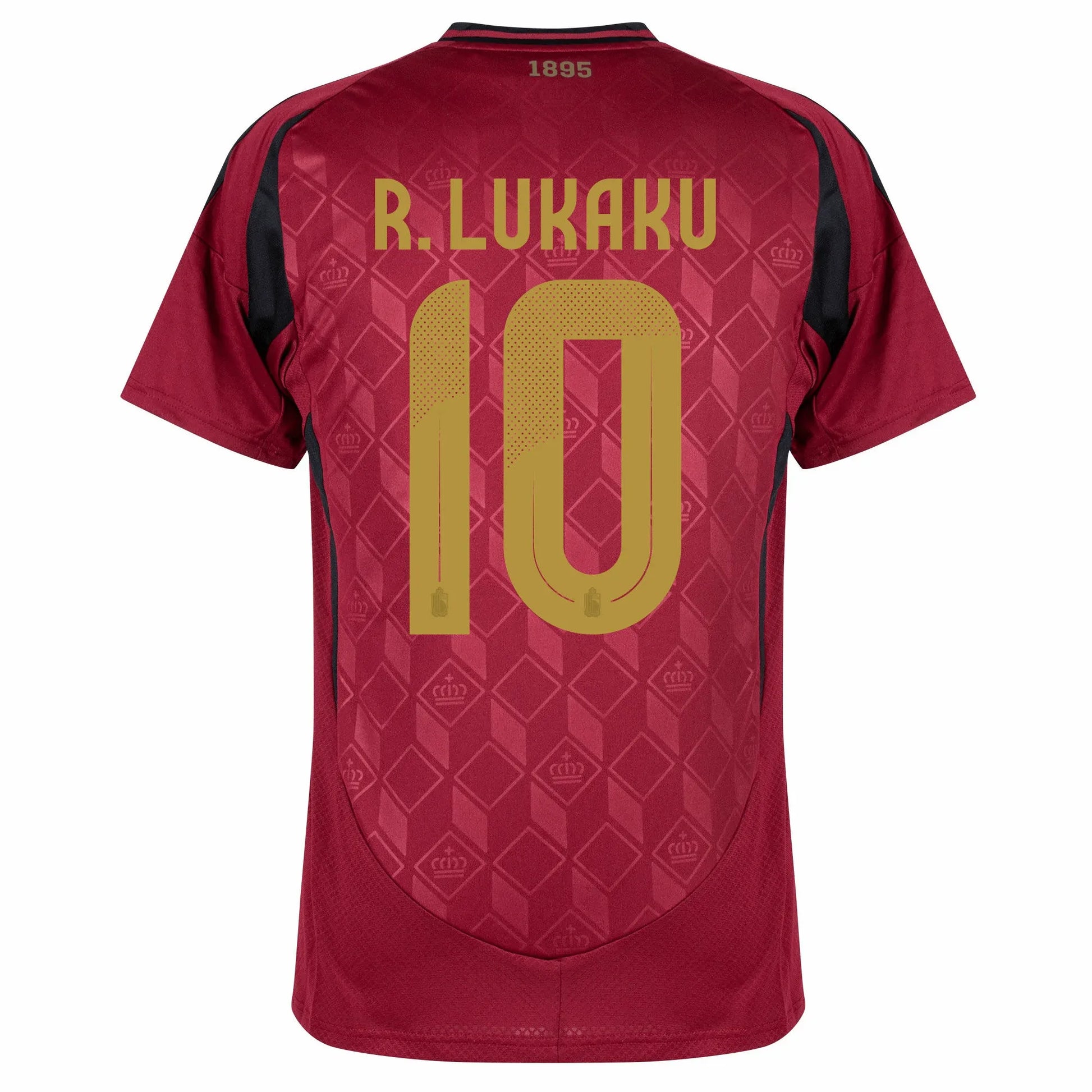 adidas 2024-25 Belgium Men's Stadium Home Jersey (R. Lukaku)