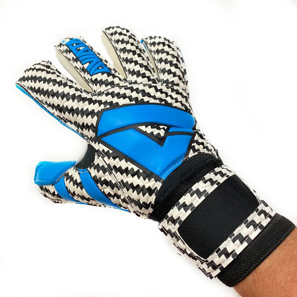 Aviata Viper Electrik Storm GK Gloves - White-Black-Blue