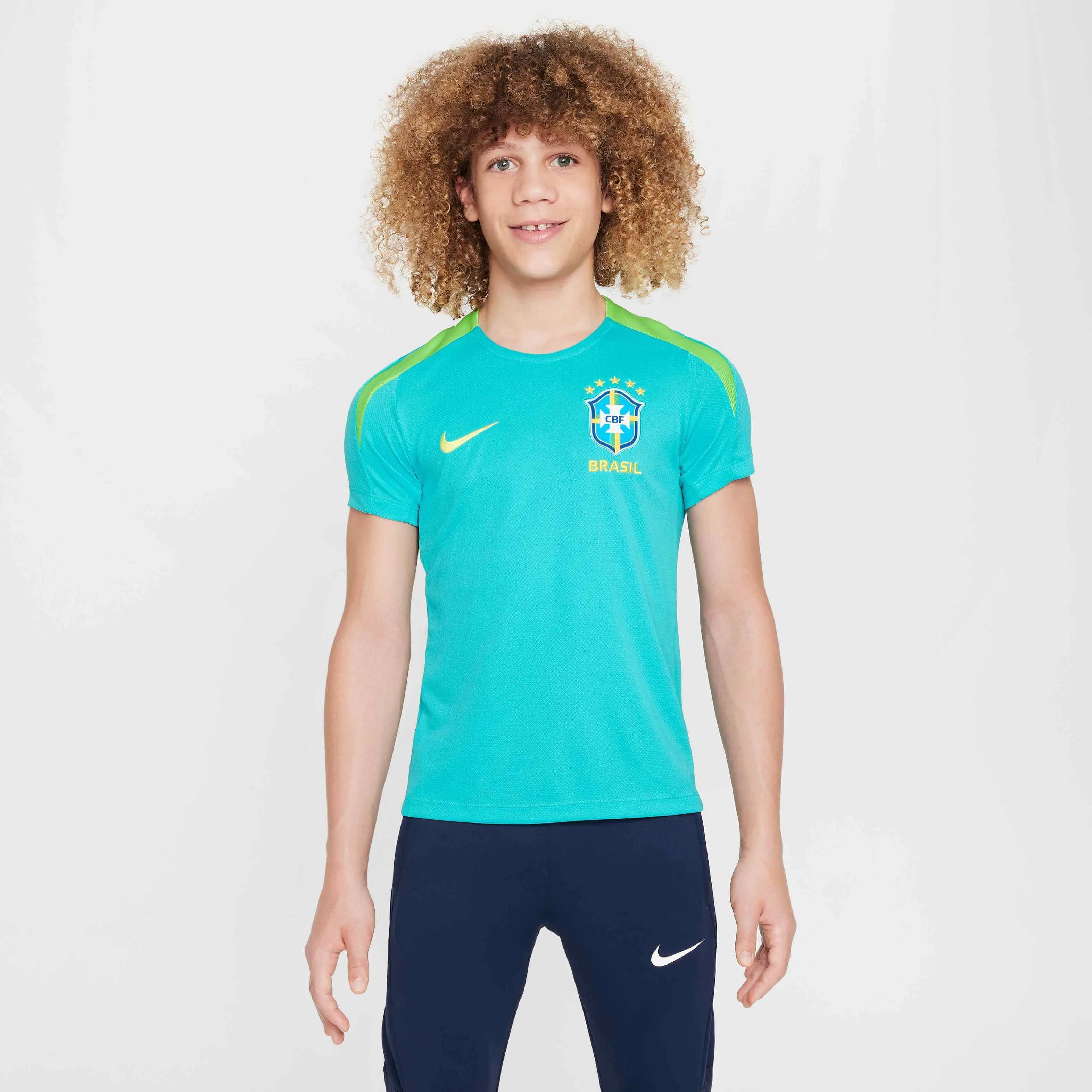 Nike 2024-25 Brazil Youth Dri-Fit Strike Top (Model - Front)