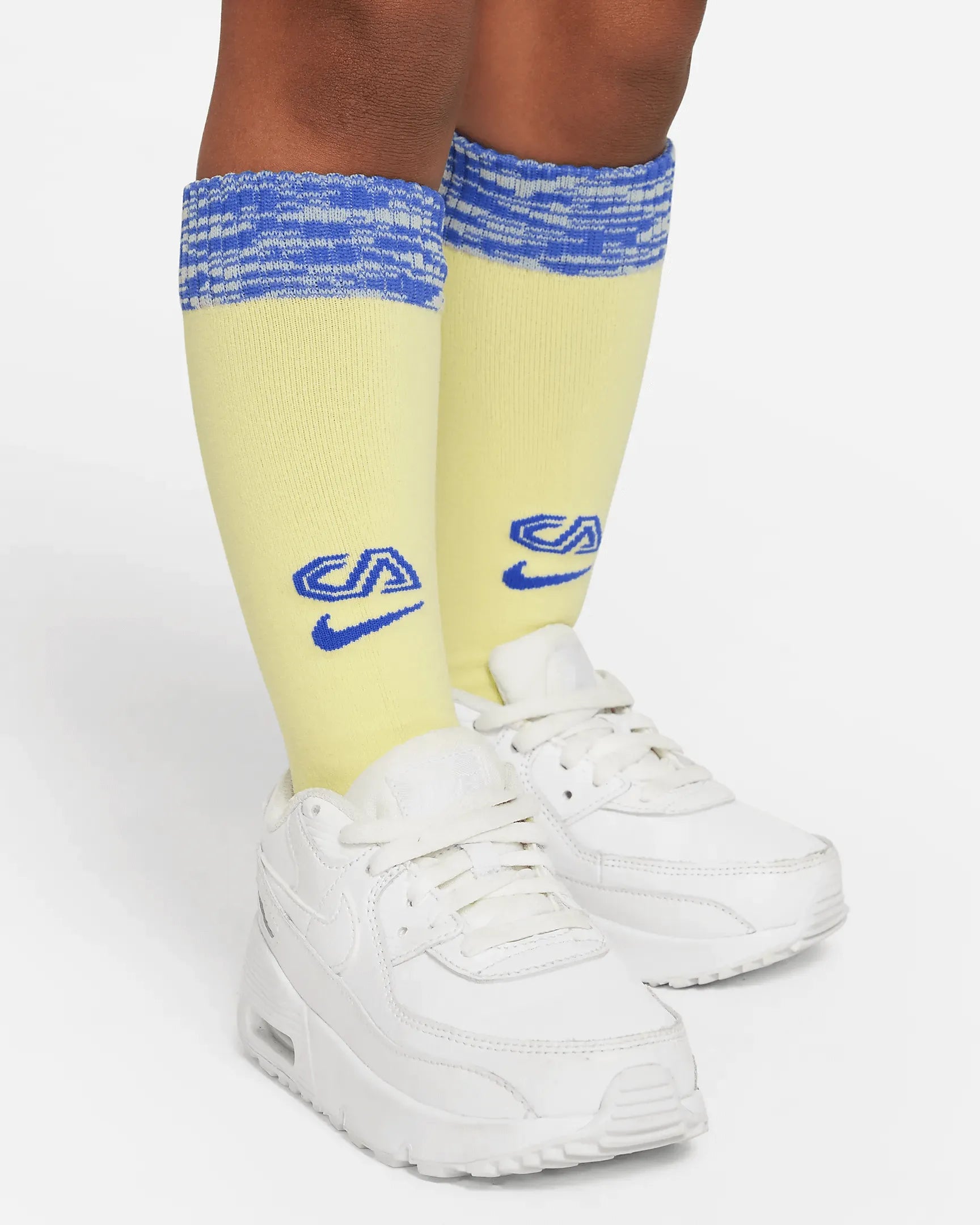Nike 2022-23 Club America Kids' Home Mini Kit - Lemon-Blue (Detail 6)