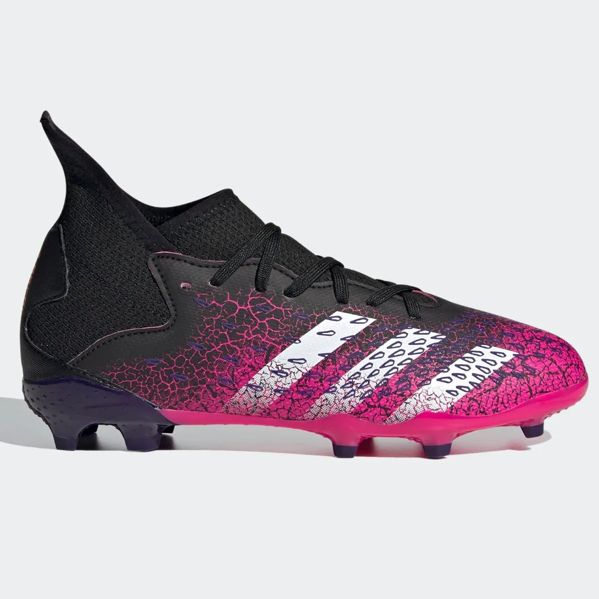 Adidas JR Predator Freak .3 FG - Black-Pink-Purple (Side 1)