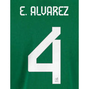 Mexico 2022/23 Home E. Alvarez #4 Jersey Name Set (Back)