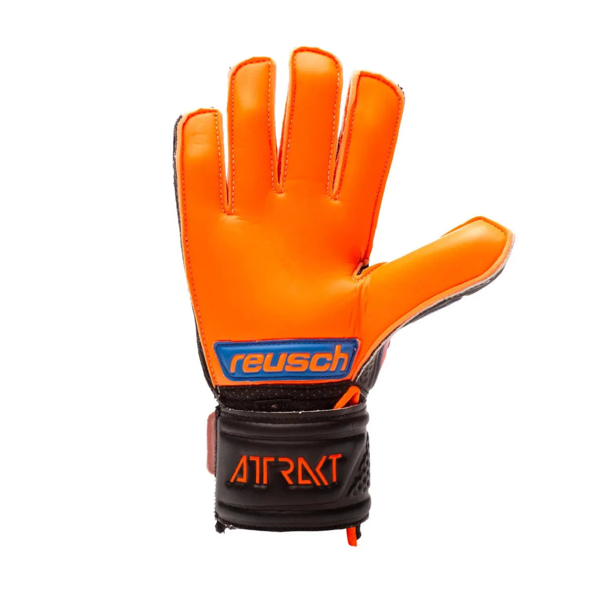 Reusch JR Attrackt Infared Solid GK Glove - Black-Orange (Single - Inner)