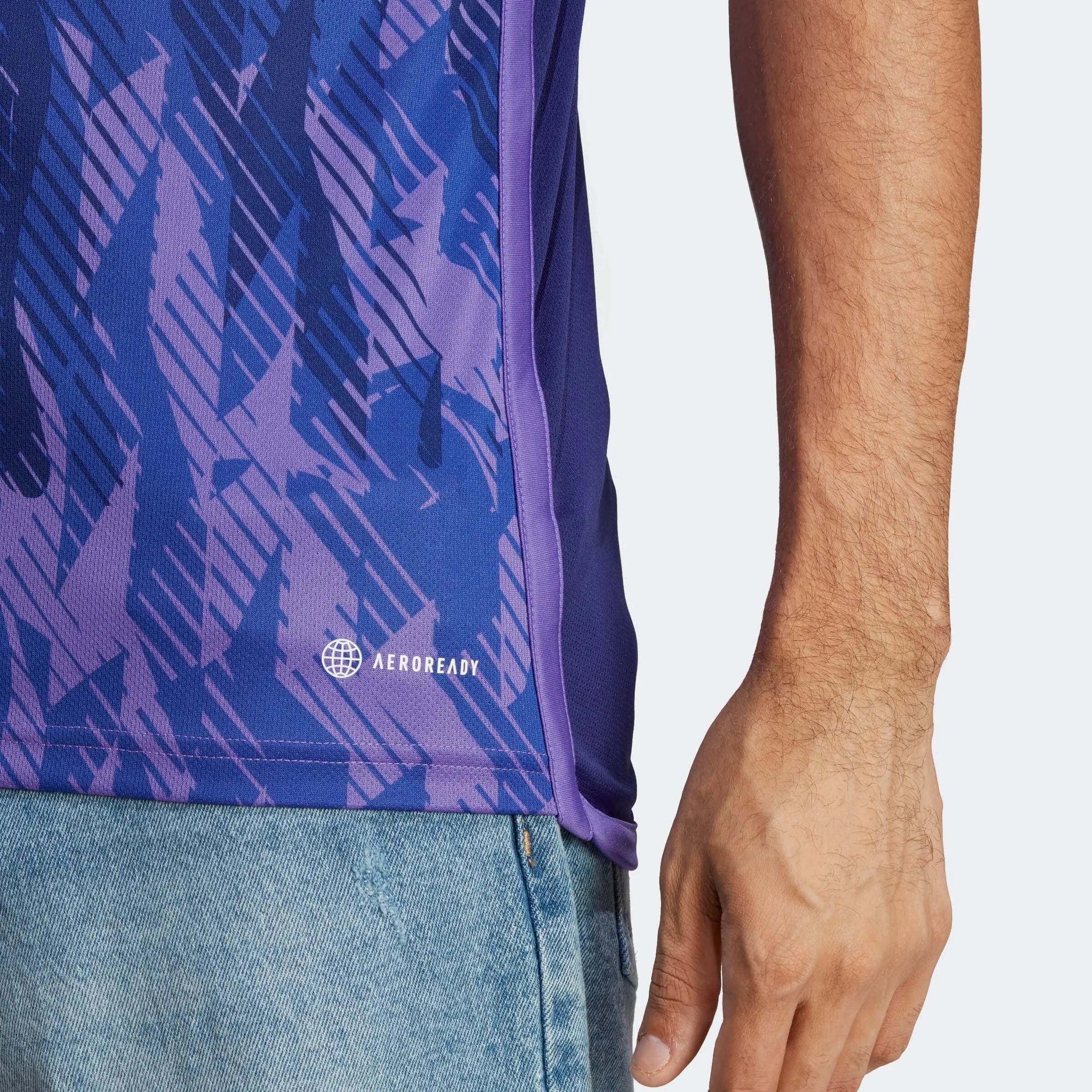 adidas 2022-23 Argentina Away Jersey Indigo-Purple (Detail 3)