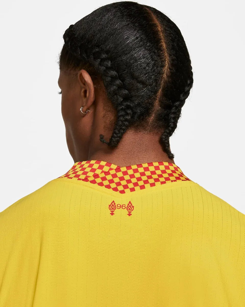 Nike 2021-22 Liverpool Third ADV Match Jersey - Yellow (Detail 3)
