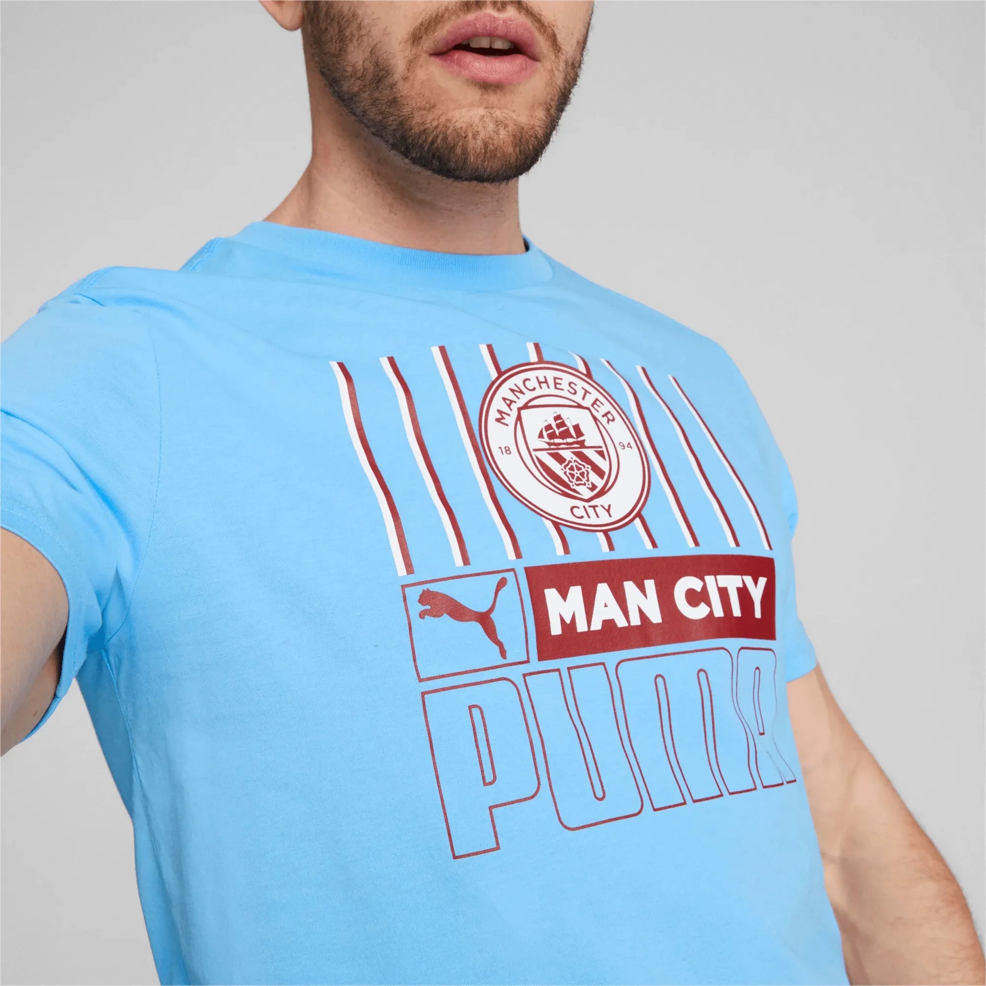 Puma 2022-23 Manchester City Men's FTBL Core Tee (Detail 1)