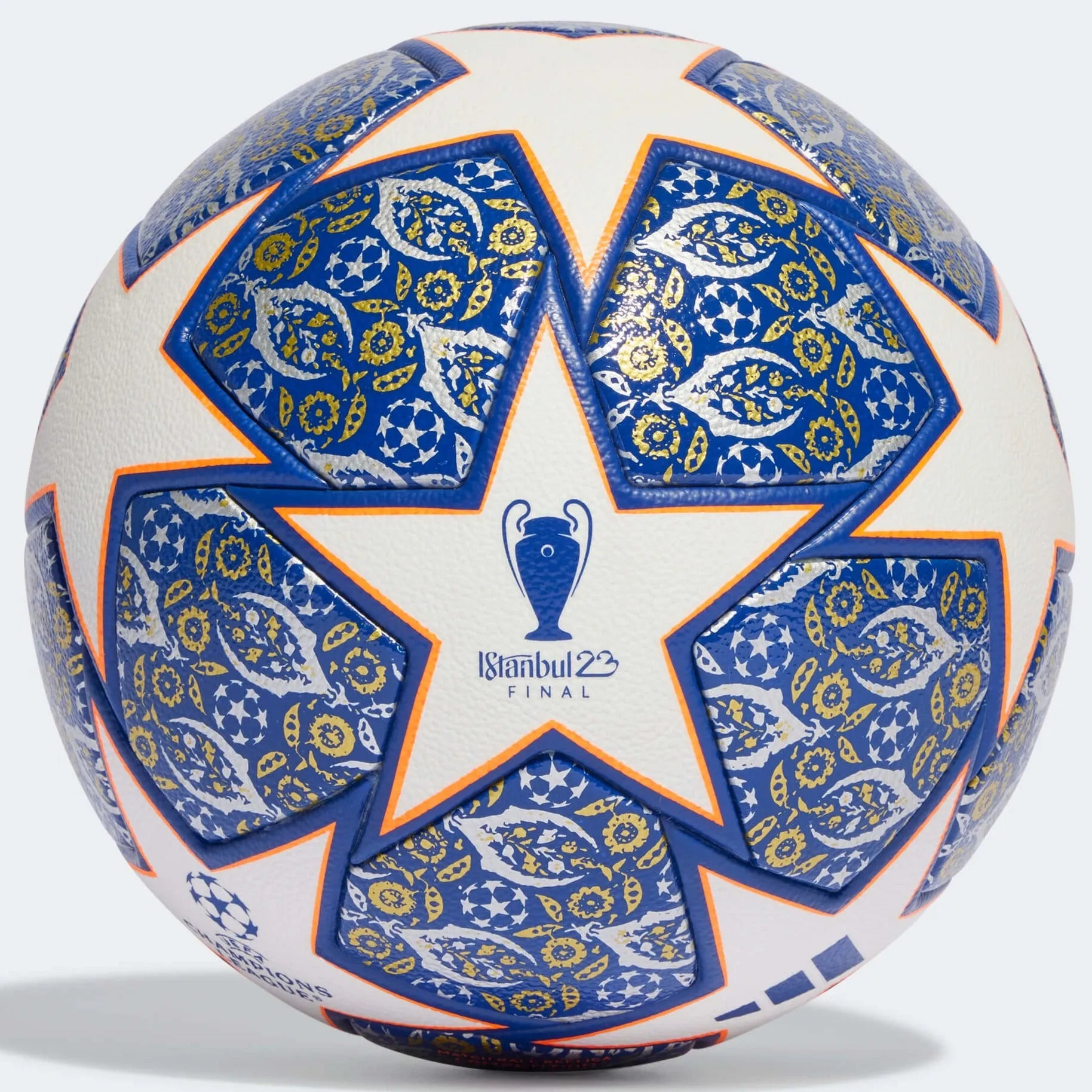 adidas 23 UCL Istanbul Competition Ball - White-Blue-Orange (Front)