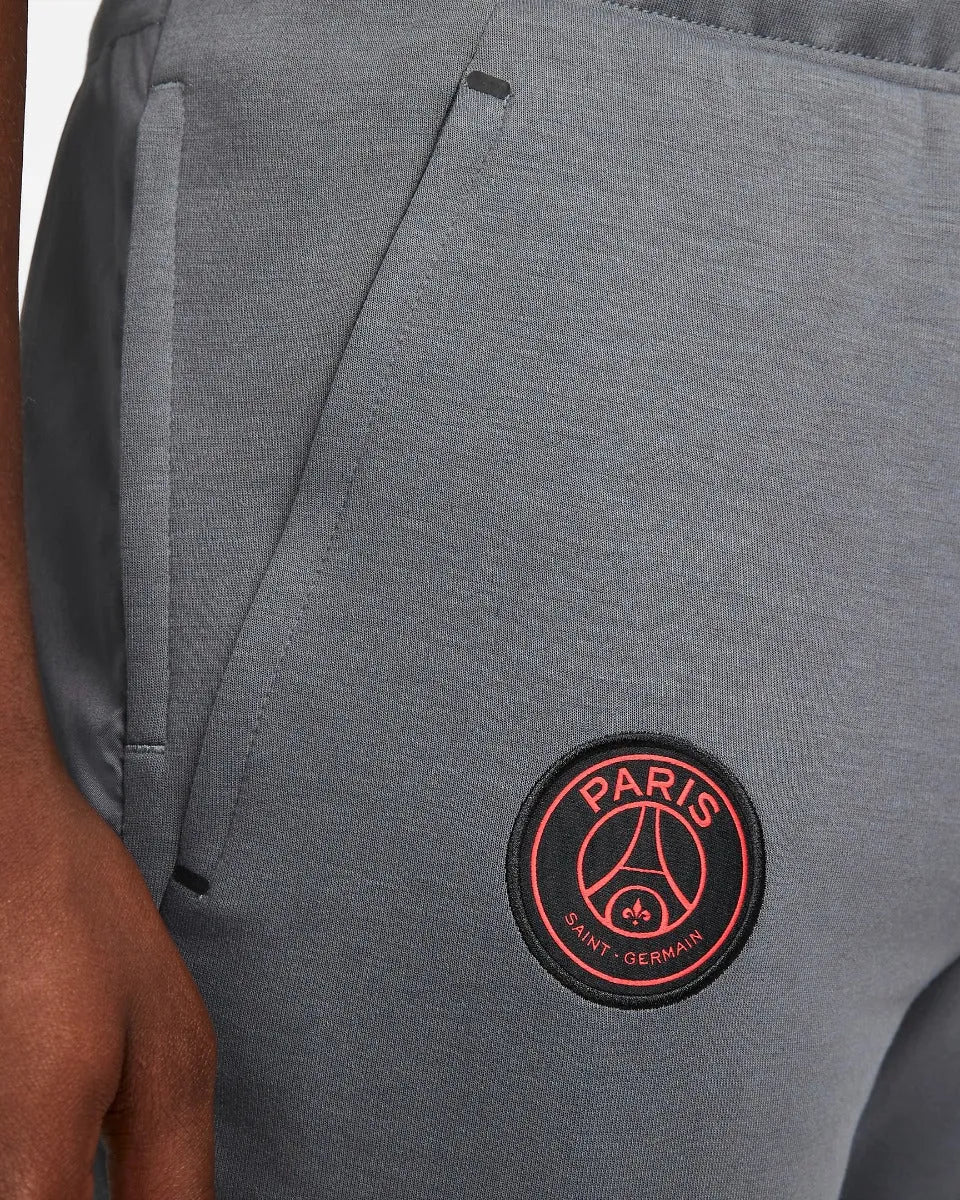 Nike 2022 PSG DF Fleece Travel Pants - Grey-Black-Red (Detail 4)