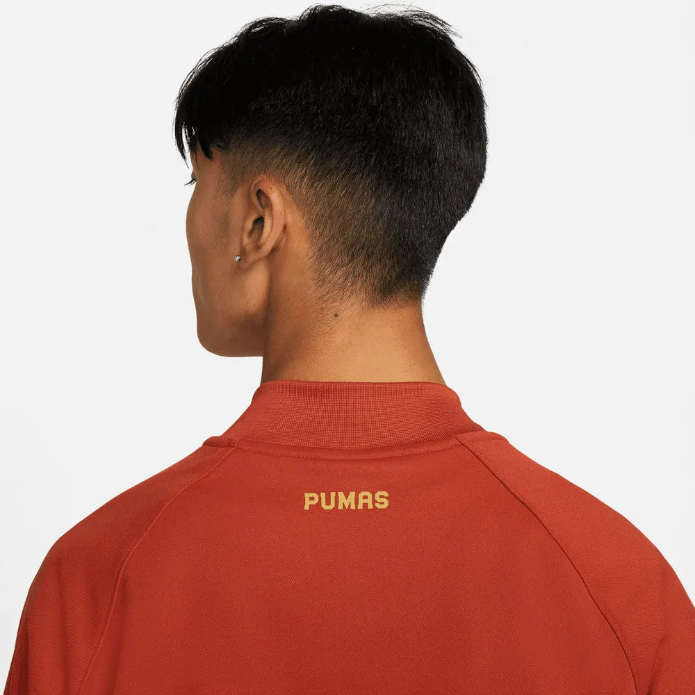 Nike 2021-22 Pumas I96 Anthem Jacket - Firewood Orange (Detail 2)