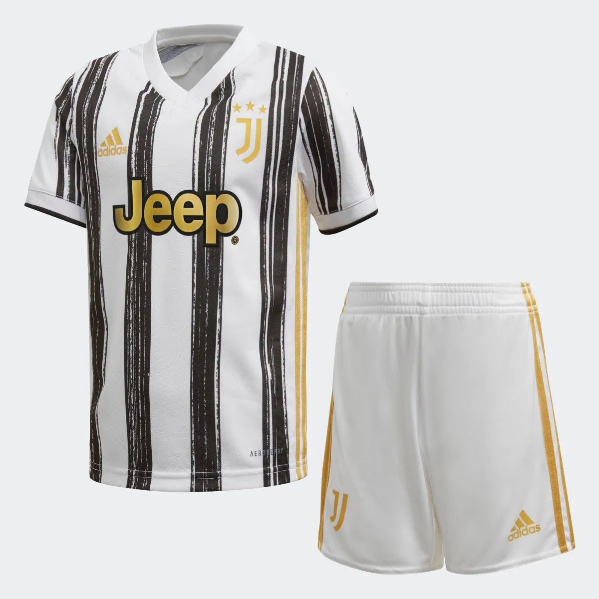 Adidas 2020-21 Juventus Home Baby Set - White-Black