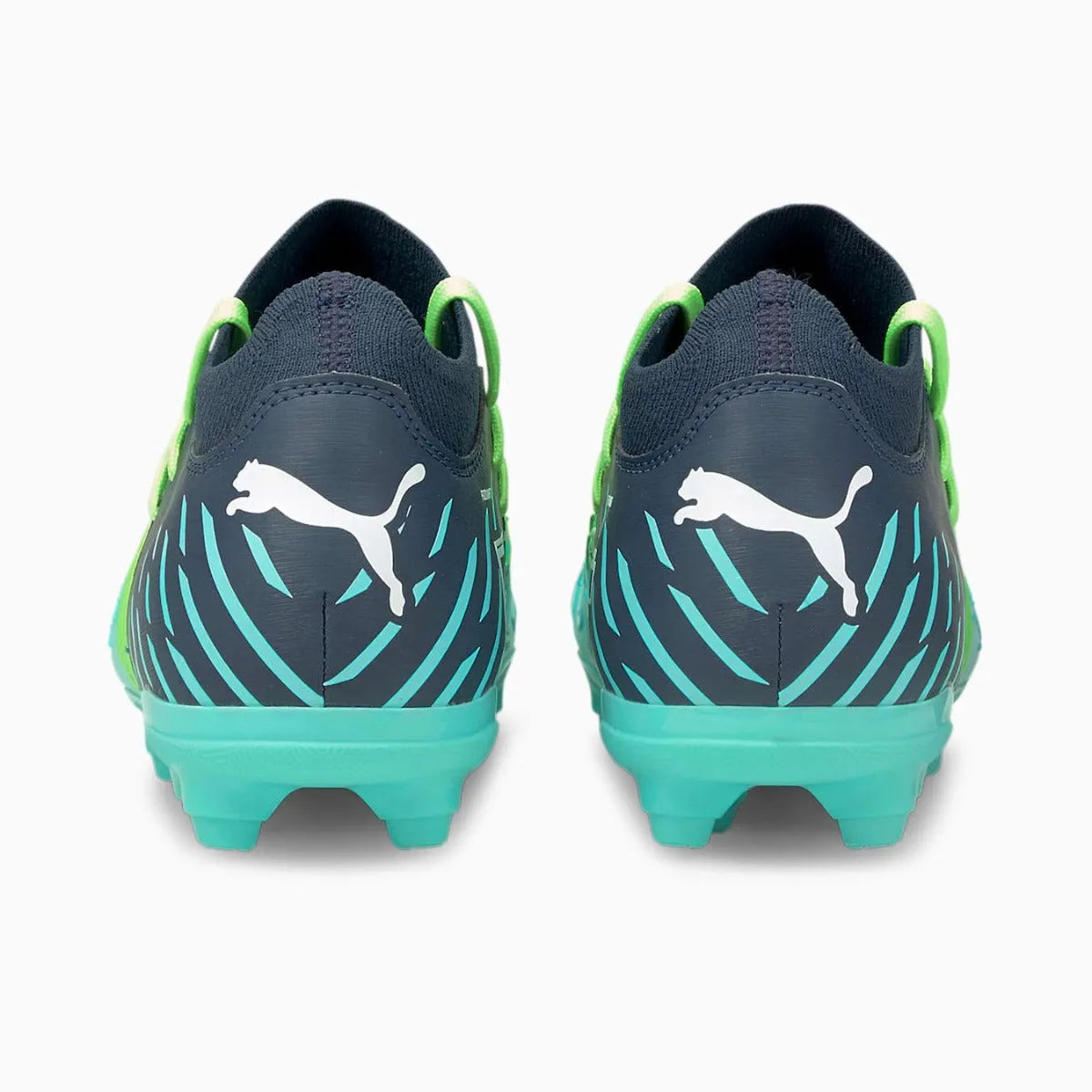 Puma JR Future Z 3.2 FG-AG - Green Glare-Aqua (Pair - Back)