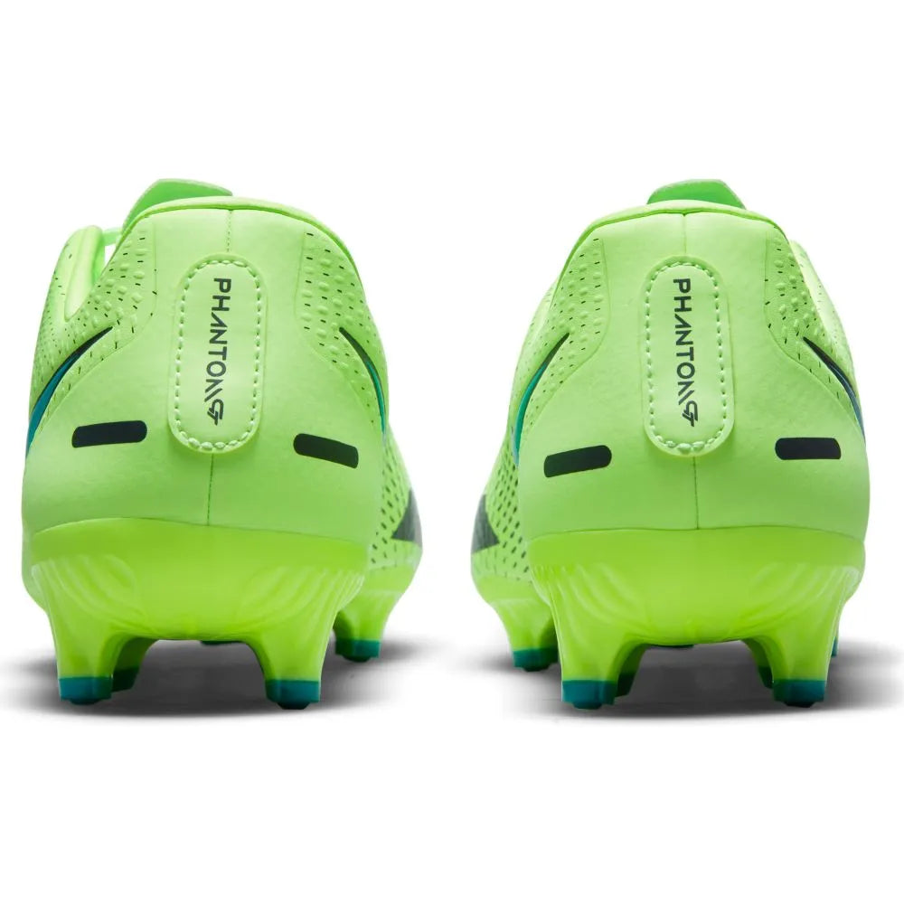 Nike Phantom GT Academy FG-MG - Lime Glow-Aquamarine (Pair - Back)