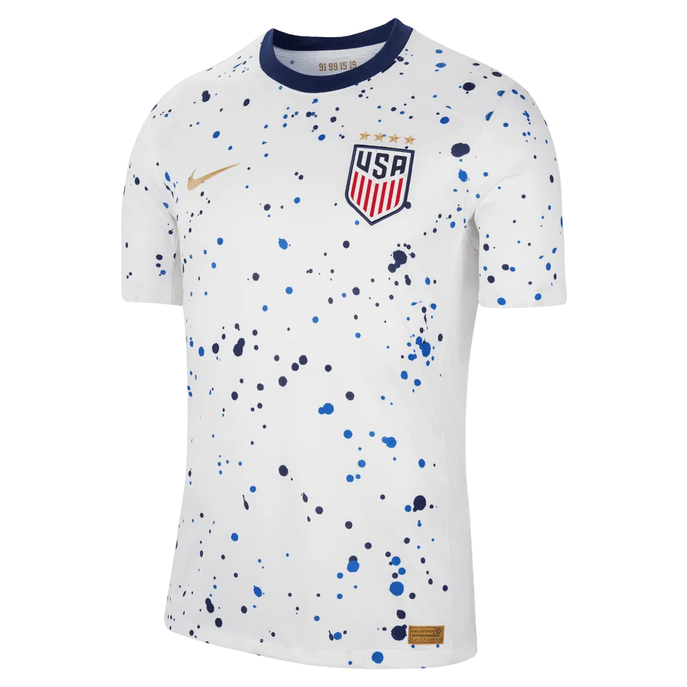 Nike 2023-24 USA Women's Stadium 4-Star Home Jersey (Men's Cut) (Front)