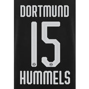 Borussia Dortmund 2019/20 Away Hummels #5 Jersey Name Set