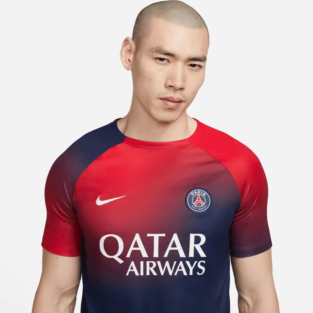 Nike 2023-24 PSG DF Training Top - Navy - Red (Detail 1)