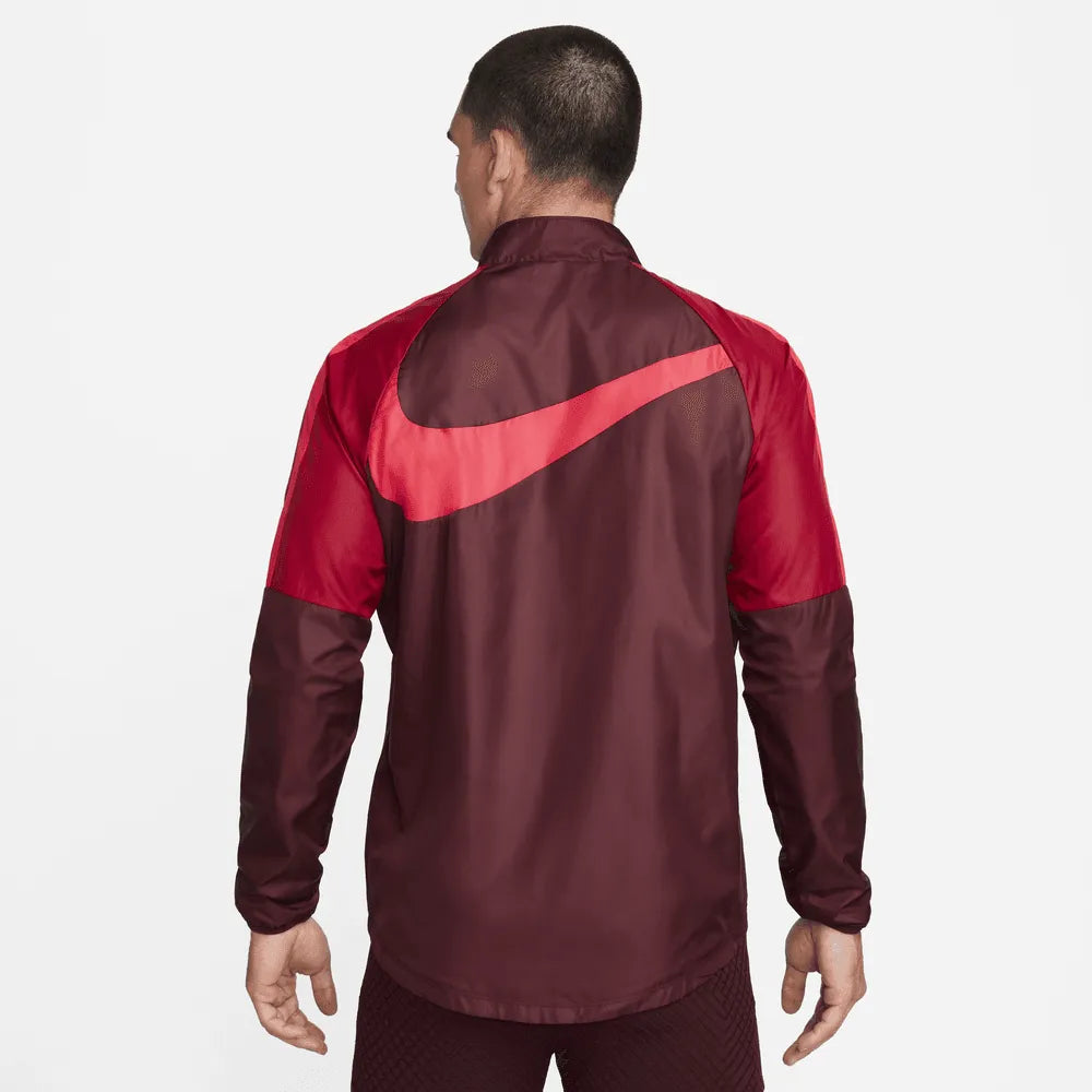 Nike 22-23 Liverpool RPL Academy AWF Jacket - Burgundy-Red (Model - Back)