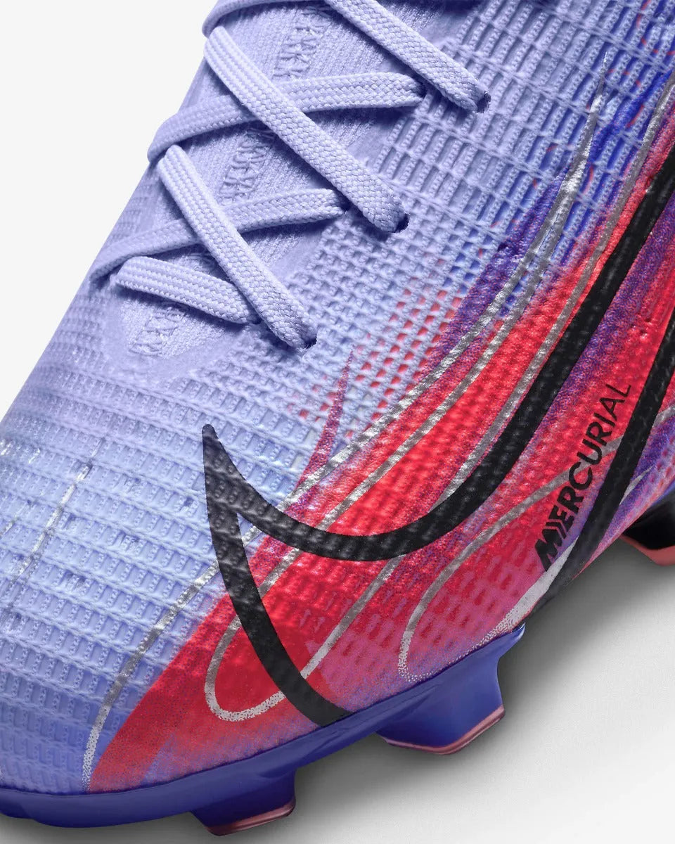 Nike JR Superfly 8 PRO KM FG - Light Thistle-Bright Crimson (Detail 2)