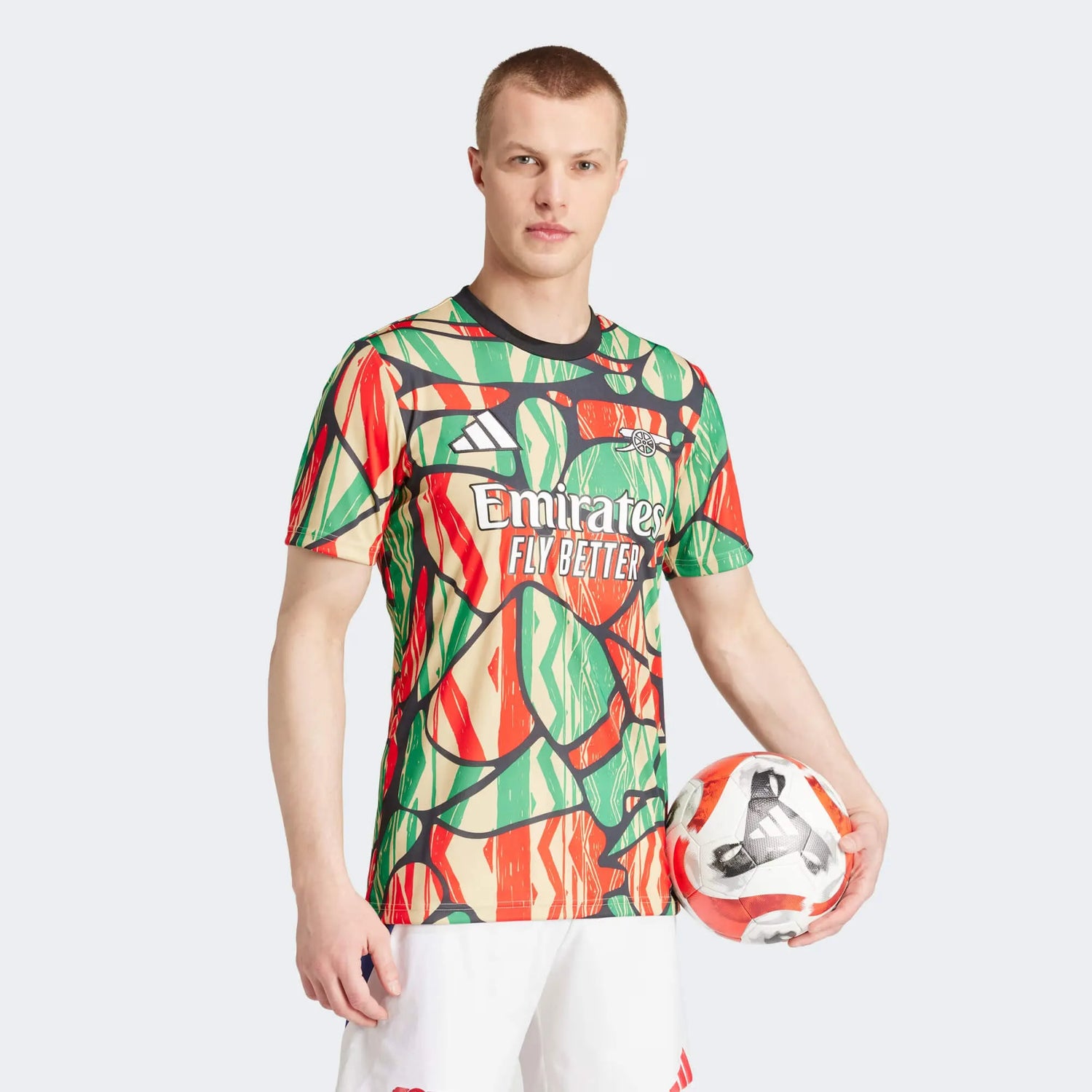 adidas 2024-25 Arsenal Men's Pre-Match Jersey (Model - Side)