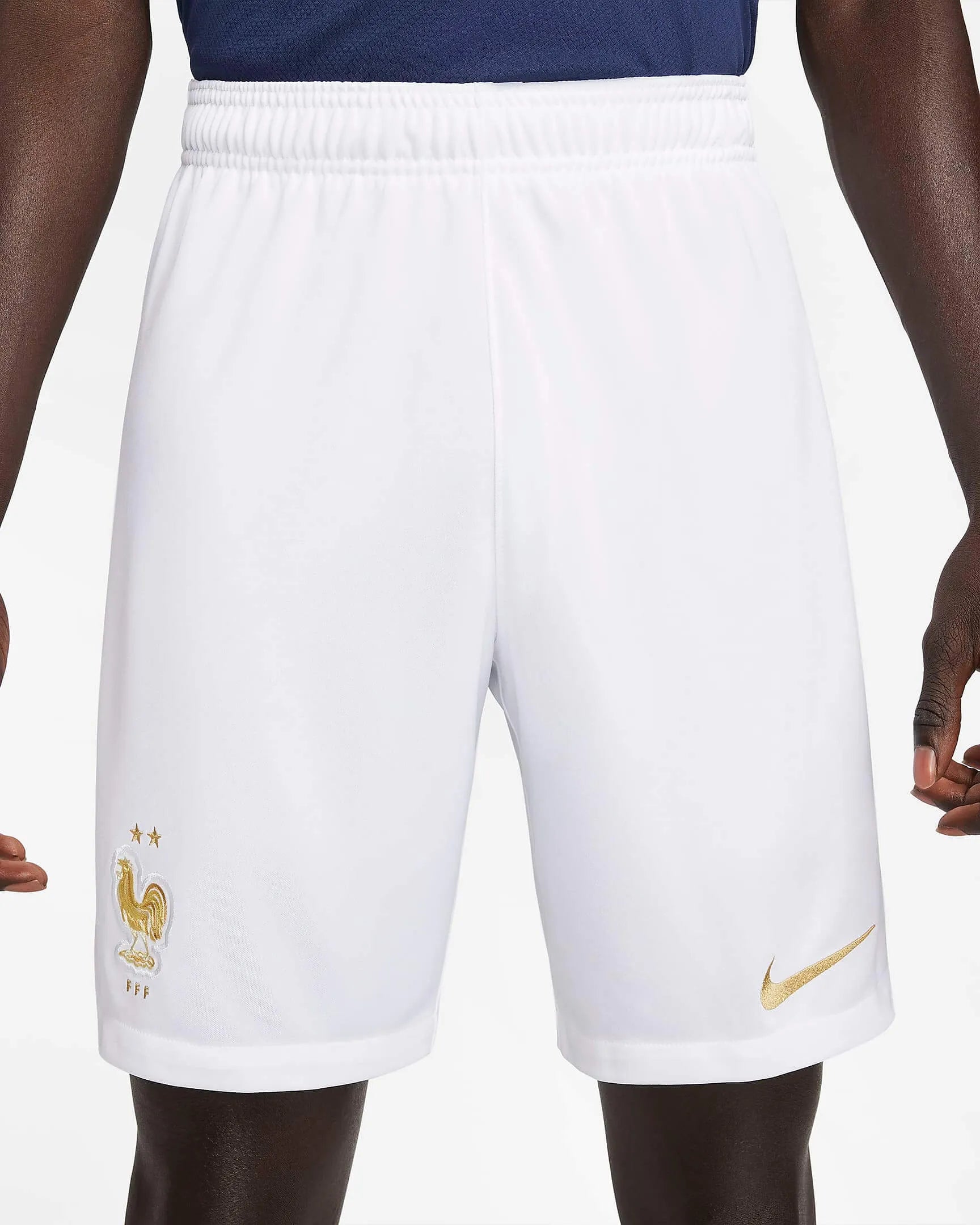 Nike 2022-23 France Home Shorts - White (Front)