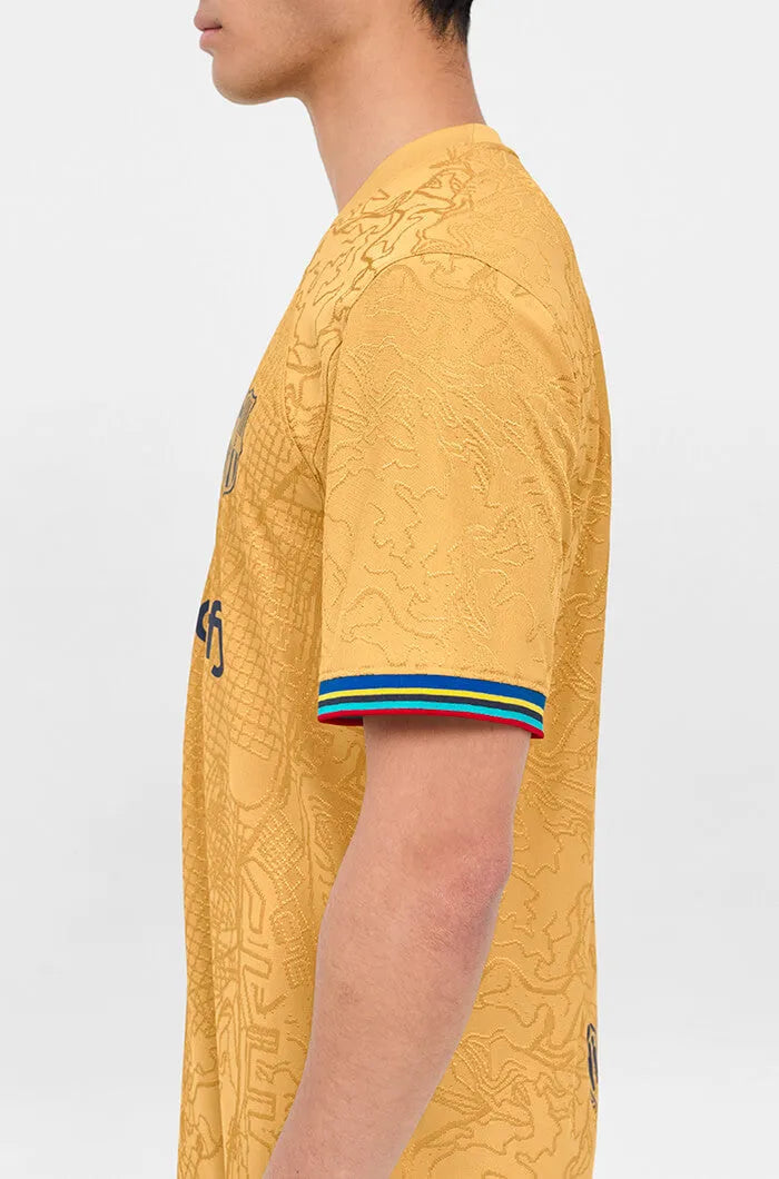 Nike 2022-23 FC Barcelona Authentic Away Jersey - Club Gold-Obsidian (Detail 2)