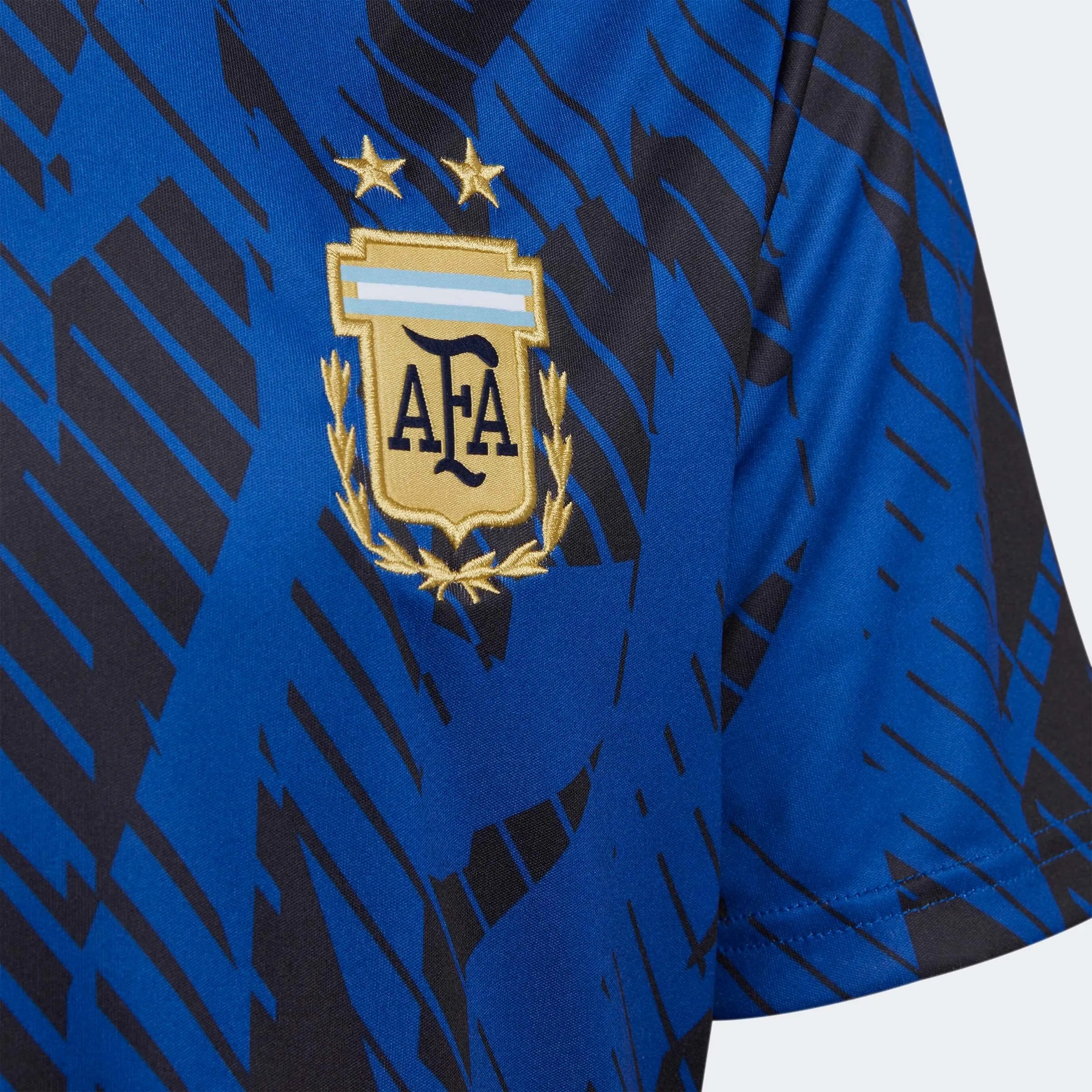 adidas 2022-23 Argentina Youth Pre-Match Jersey - Royal Blue-Black (Detail 1)