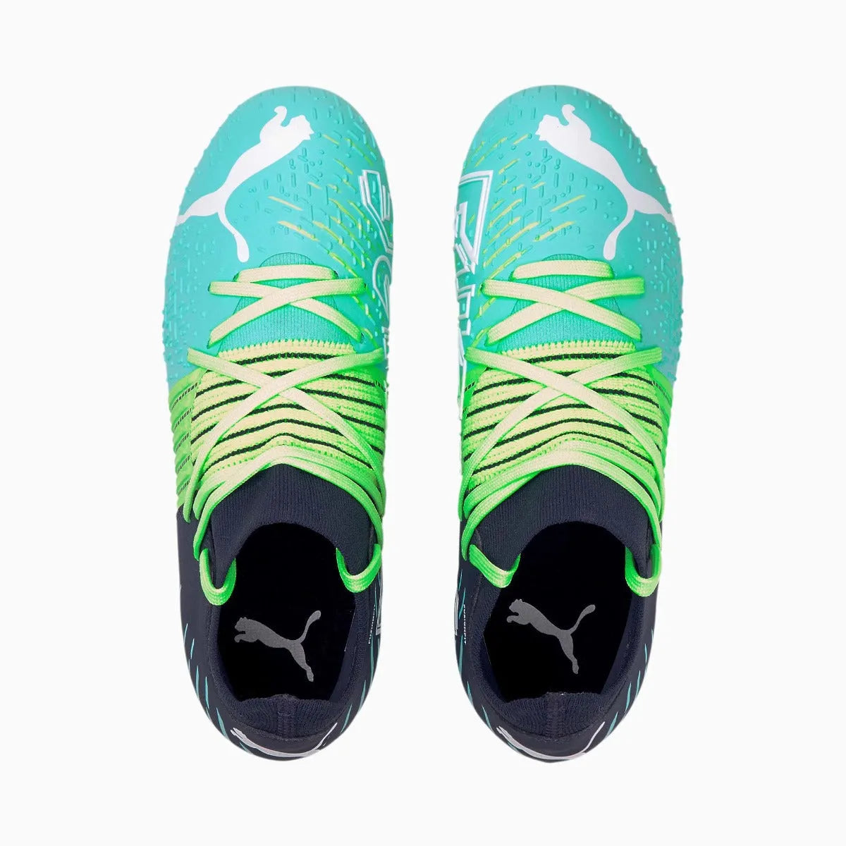 Puma JR Future Z 3.2 FG-AG - Green Glare-Aqua (Pair - Top)